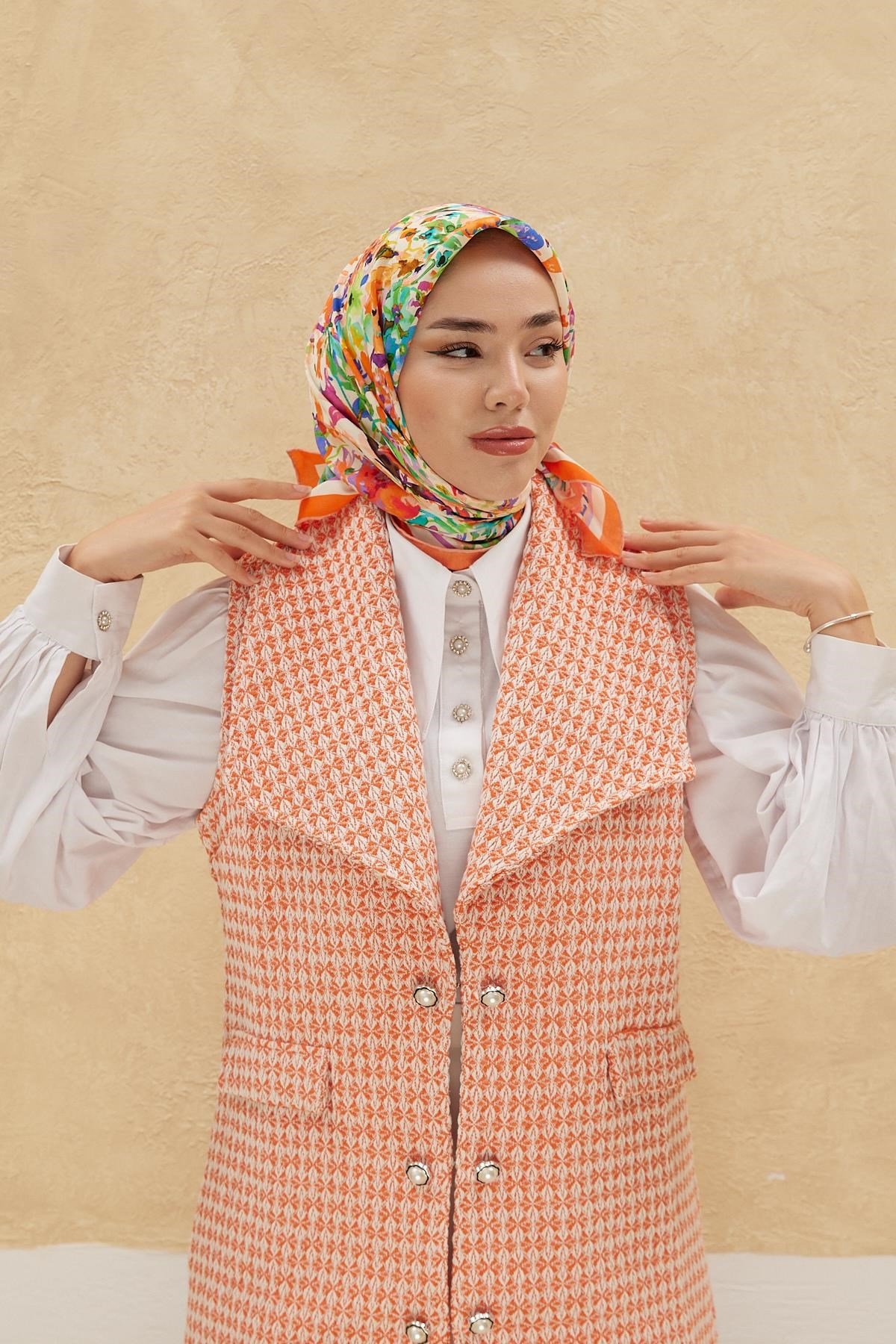 Silk Home Organik Pamuk İpek Eşarp 79009-19