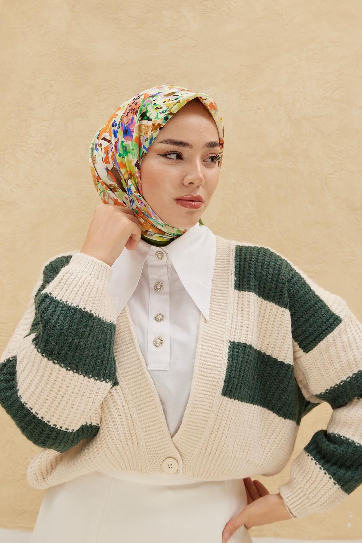 Silk Home Organik Pamuk İpek Eşarp 79009-13