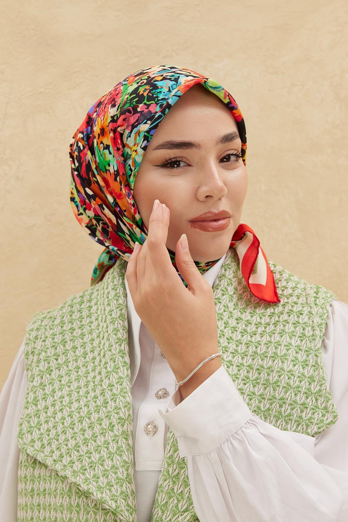 Silk Home Organik Pamuk İpek Eşarp 79009-22