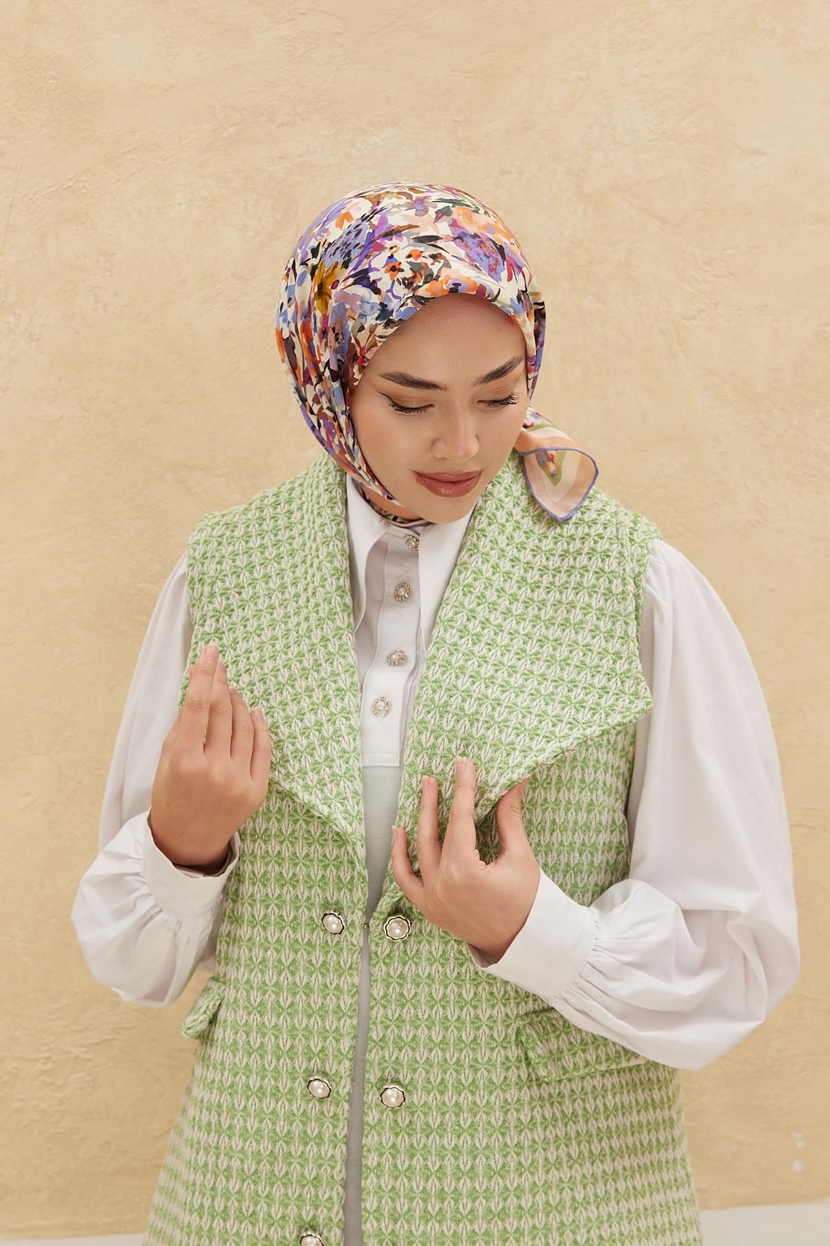 Silk Home Organik Pamuk İpek Eşarp 79009-02