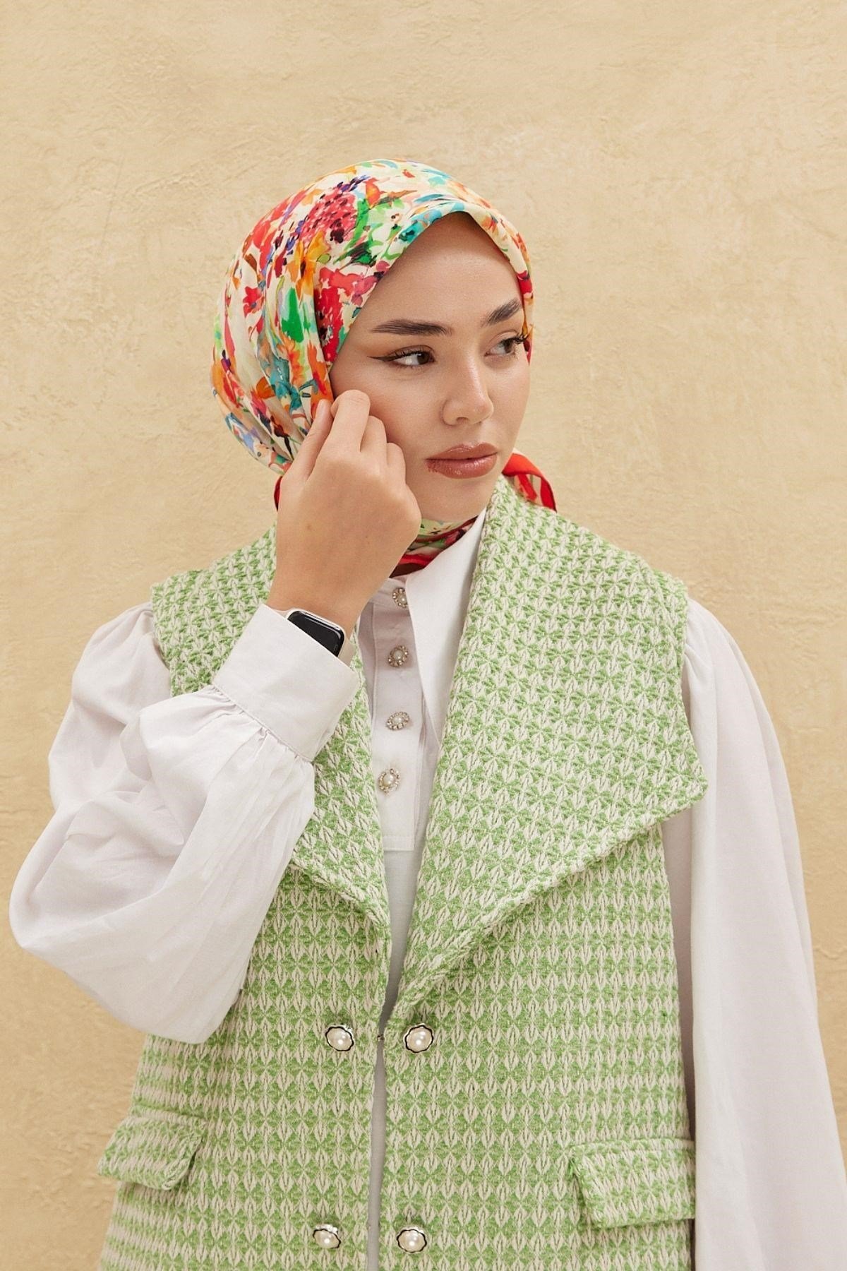 Silk Home Organik Pamuk İpek Eşarp 79009-21