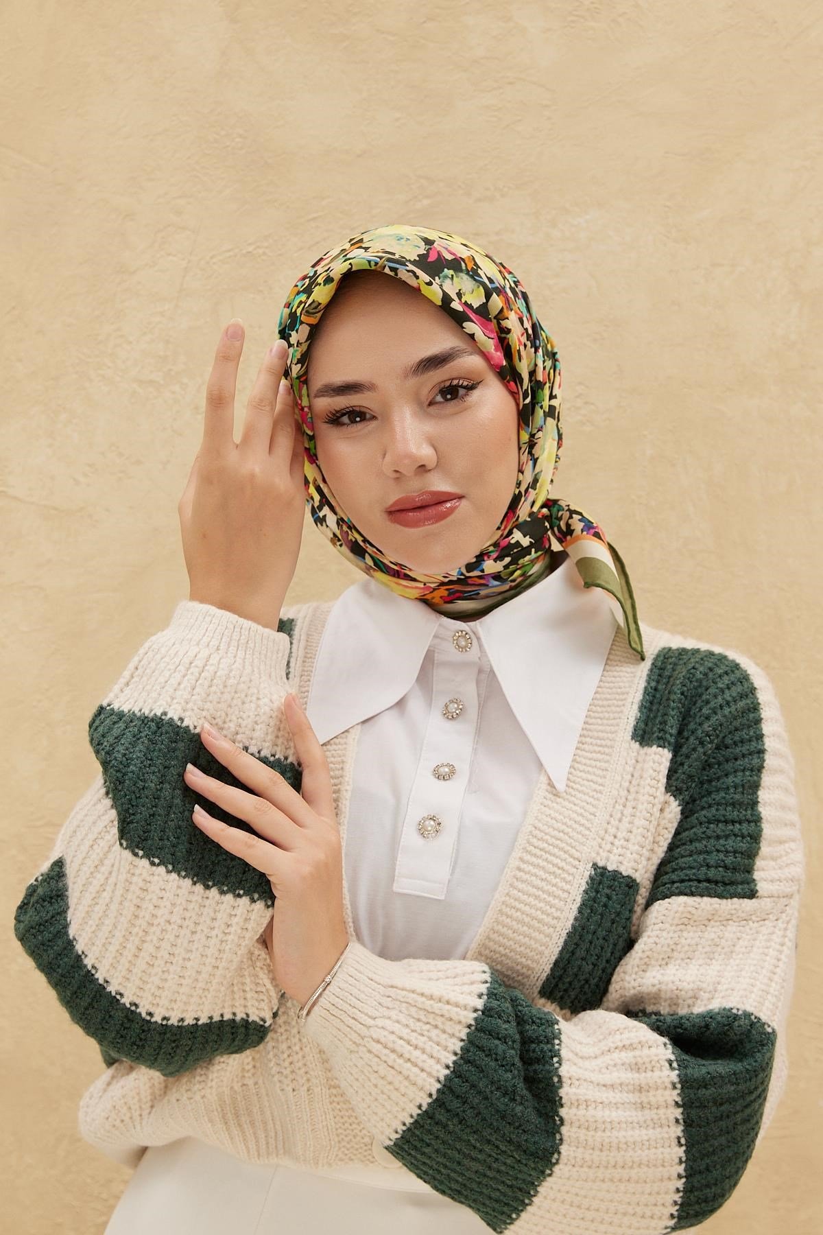 Silk Home Organik Pamuk İpek Eşarp 79009-14