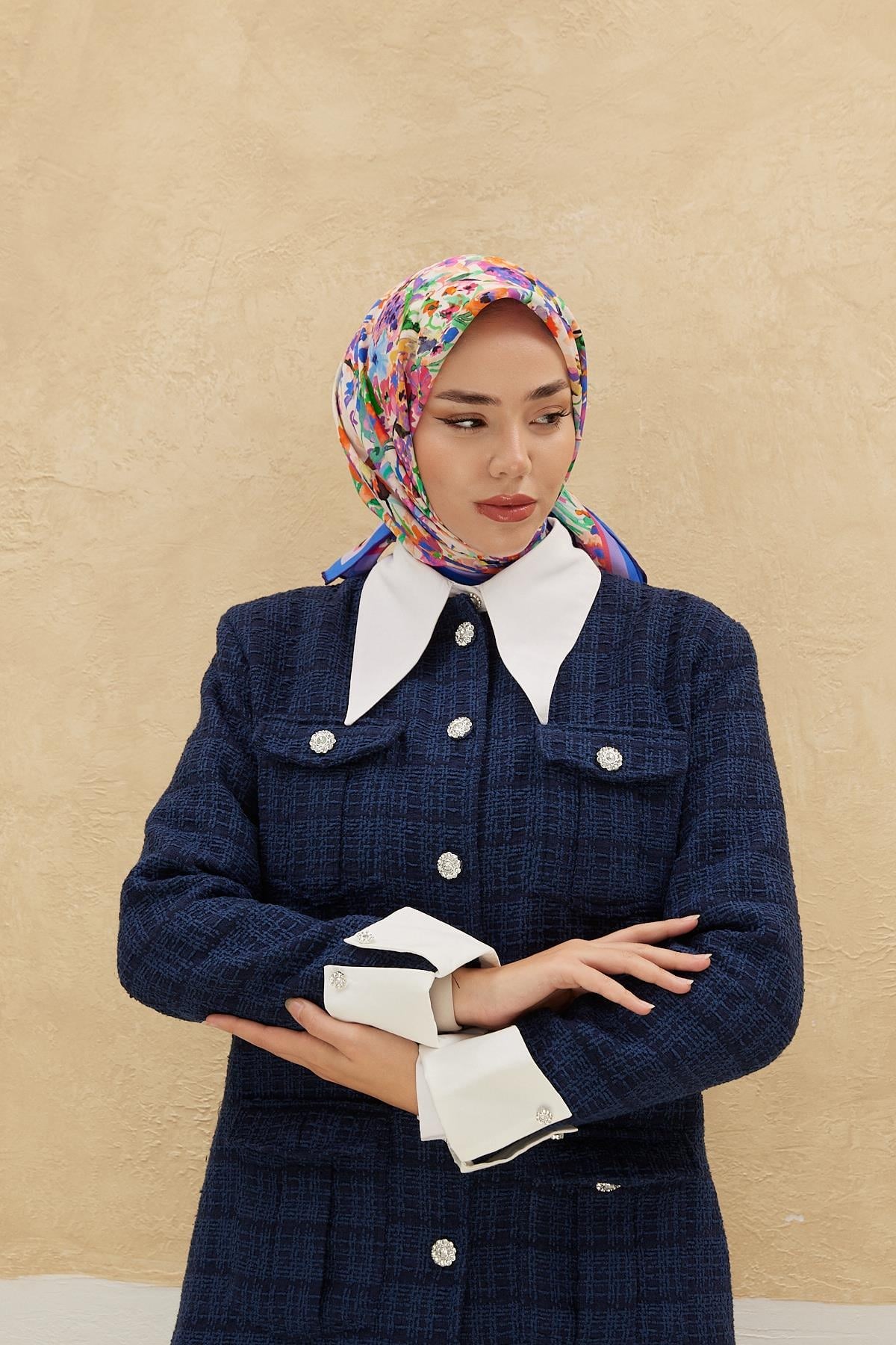 Silk Home Organik Pamuk İpek Eşarp 79009-10