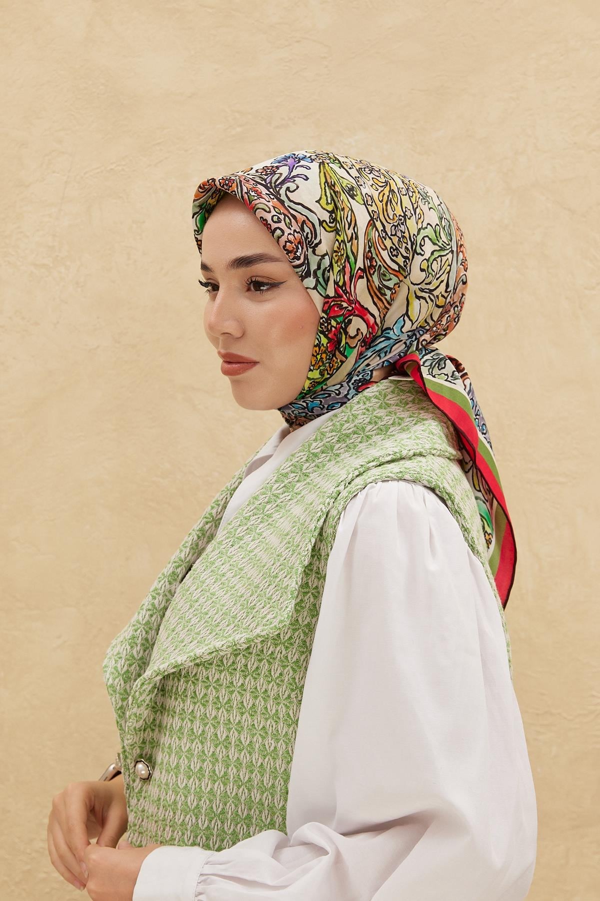 Silk Home Organik Pamuk İpek Eşarp 79010-14