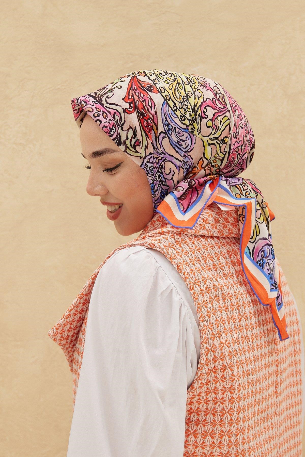 Silk Home Organik Pamuk İpek Eşarp 79010-12