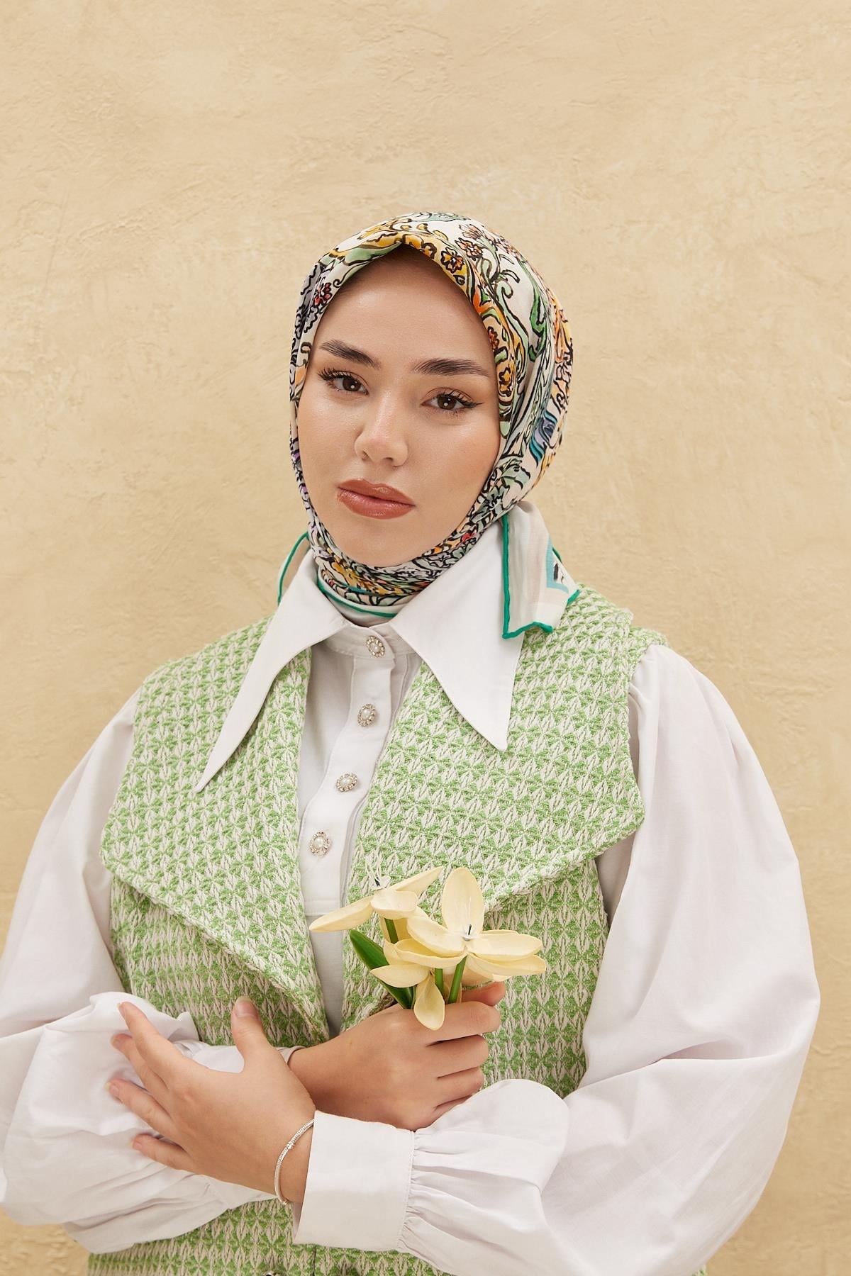 Silk Home Organik Pamuk İpek Eşarp 79010-05