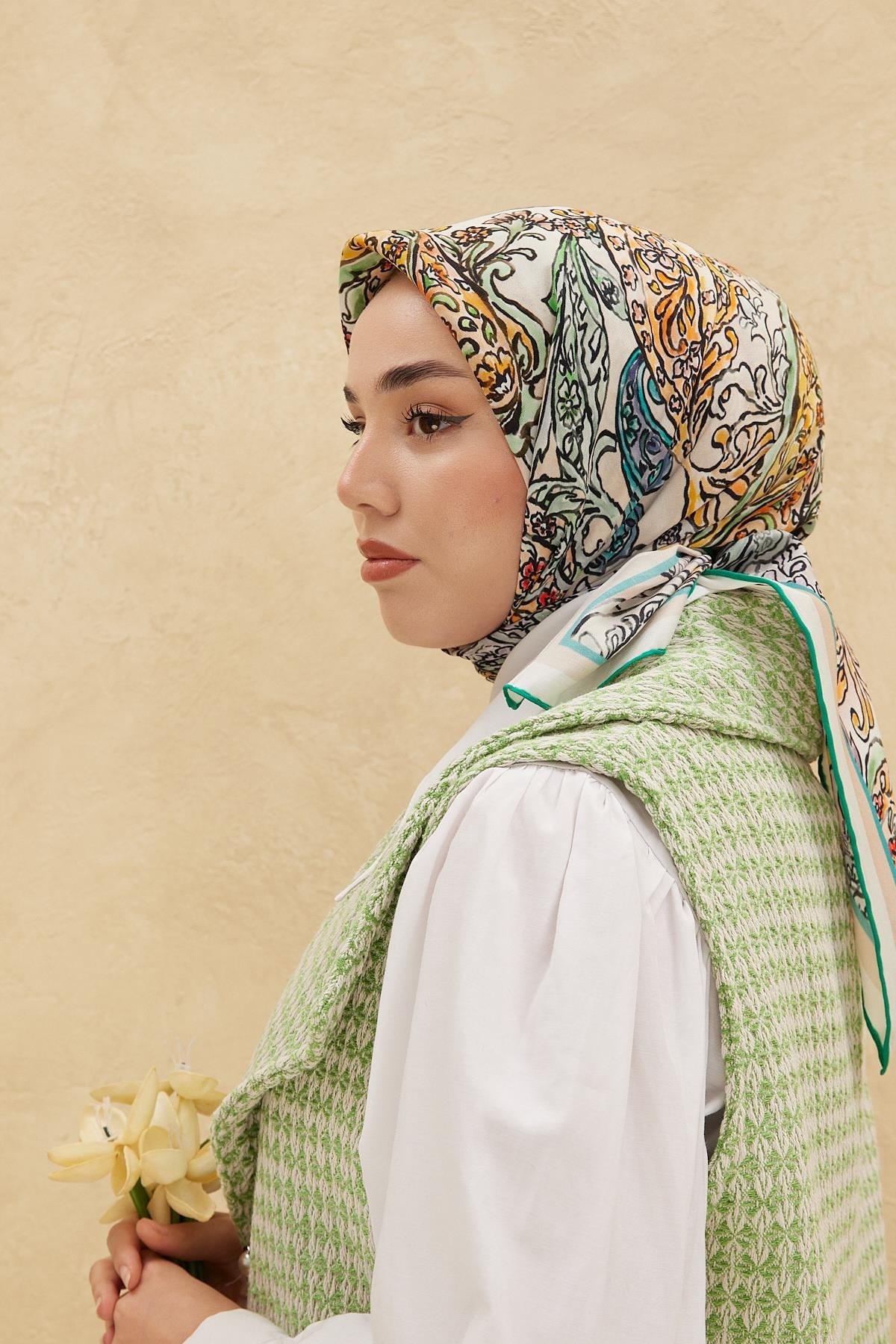 Silk Home Organik Pamuk İpek Eşarp 79010-05