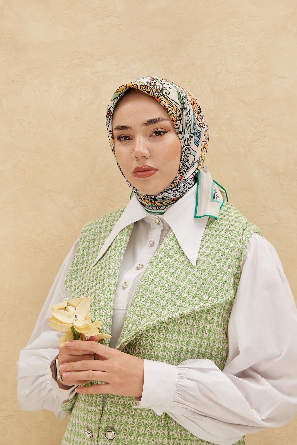 Silk Home Organik Pamuk İpek Eşarp 79010-05