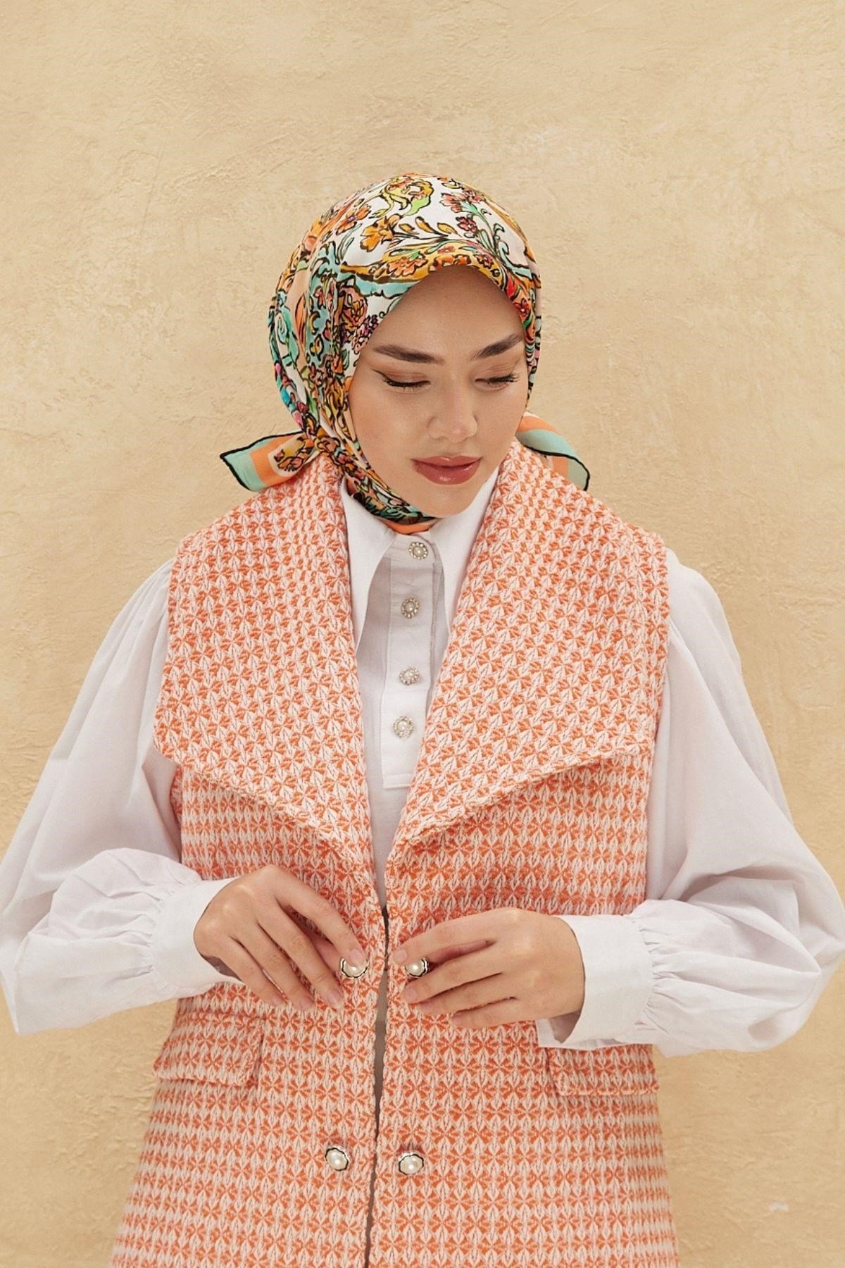 Silk Home Organik Pamuk İpek Eşarp 79010-11