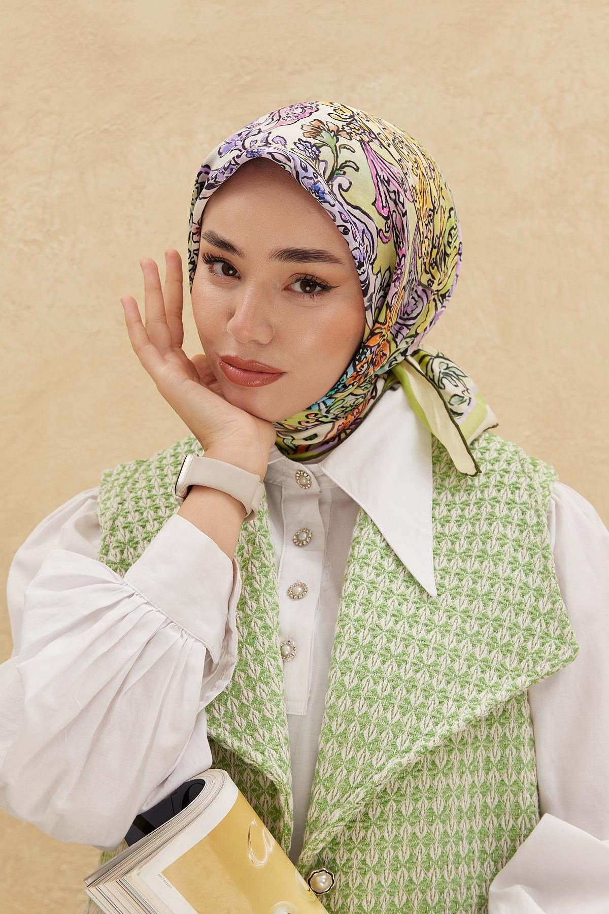 Silk Home Organik Pamuk İpek Eşarp 79010-04