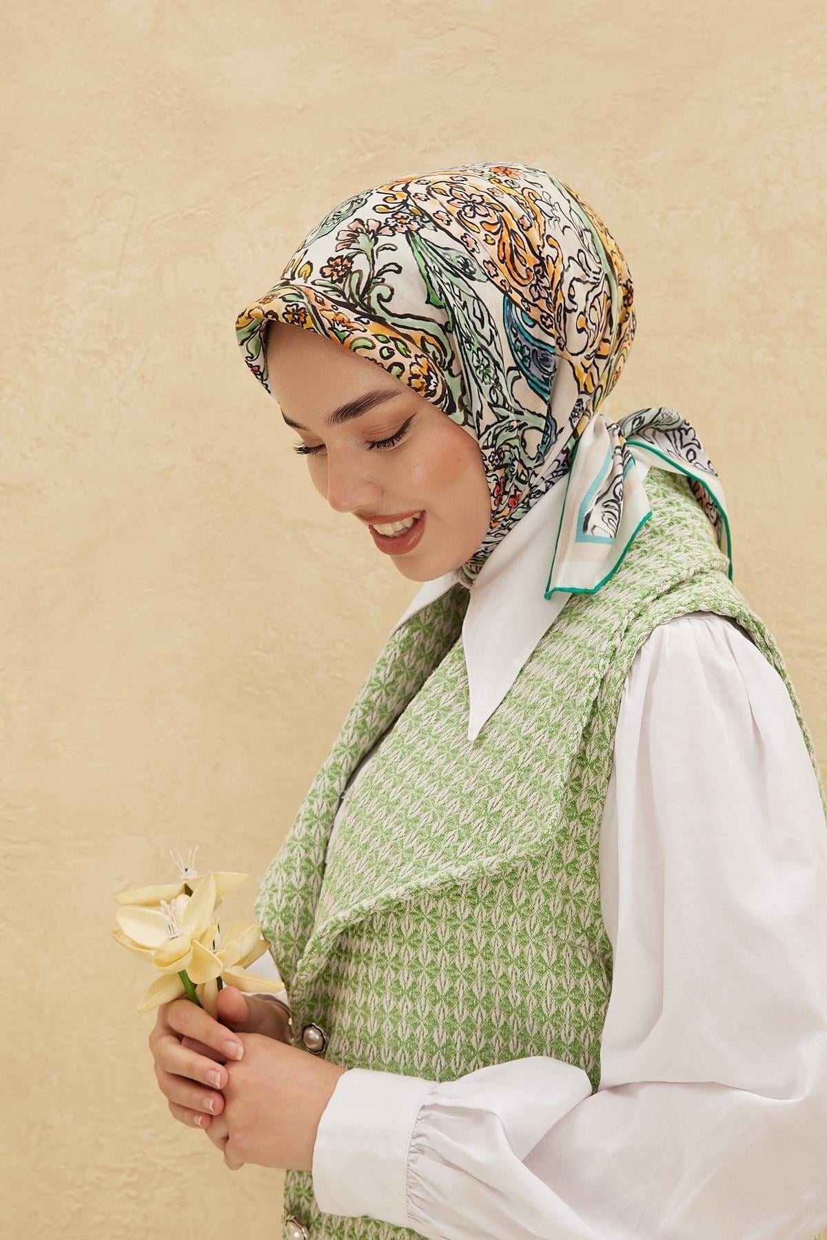 Silk Home Organik Pamuk İpek Eşarp 79010-05