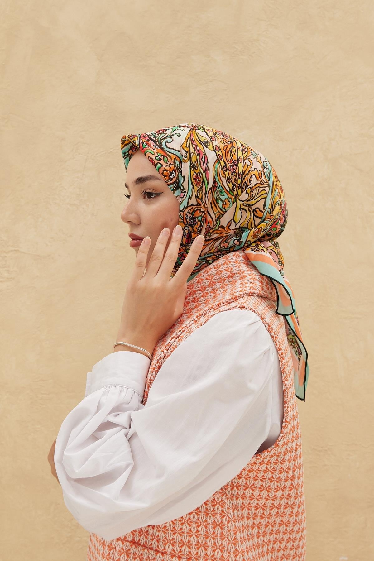 Silk Home Organik Pamuk İpek Eşarp 79010-11