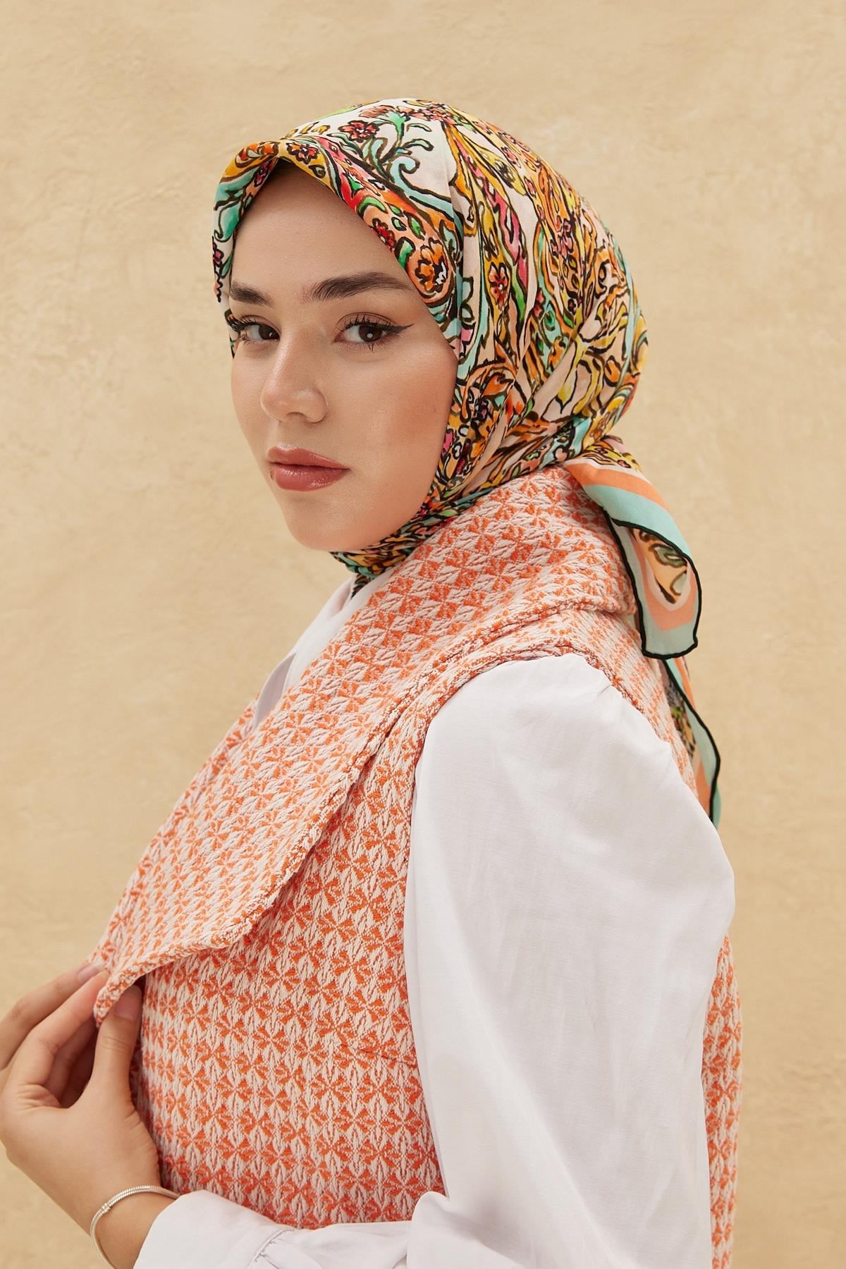 Silk Home Organik Pamuk İpek Eşarp 79010-11