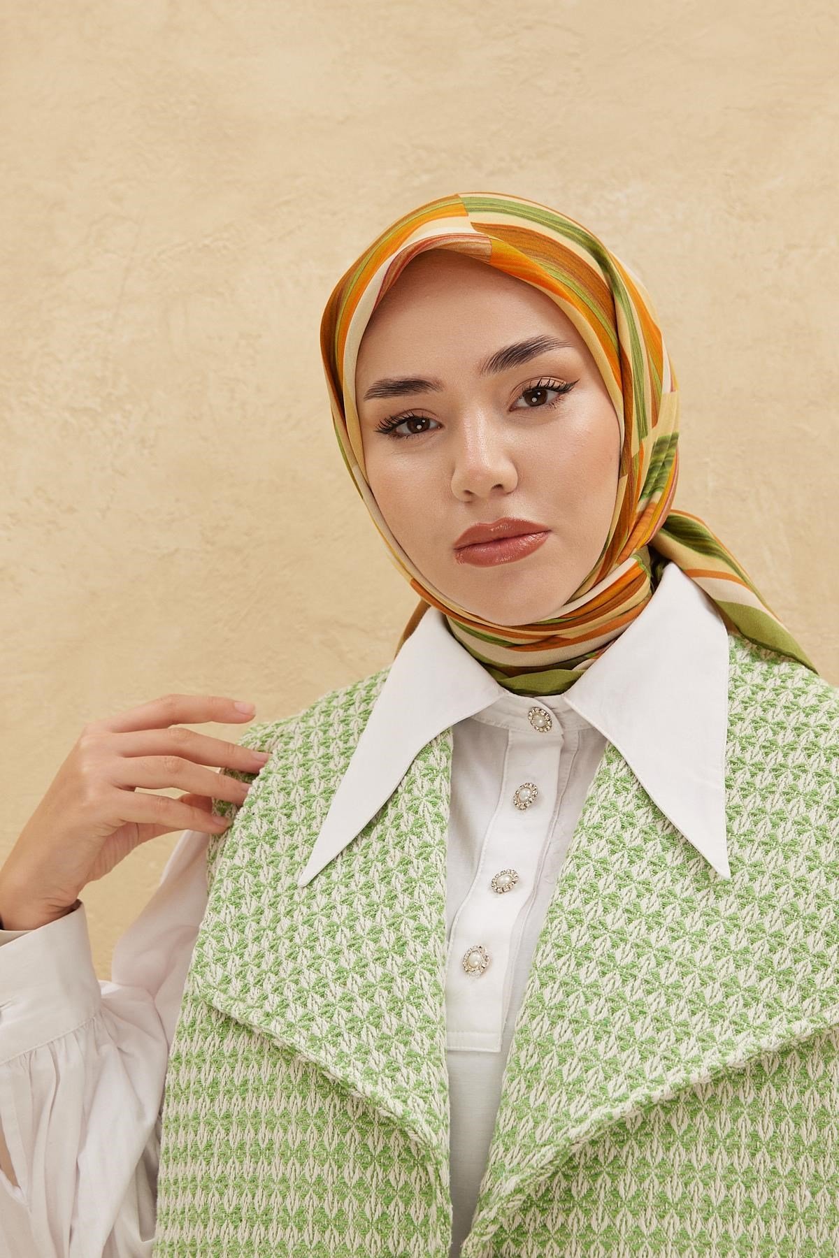 Silk Home Organik Pamuk İpek Eşarp 79011-12