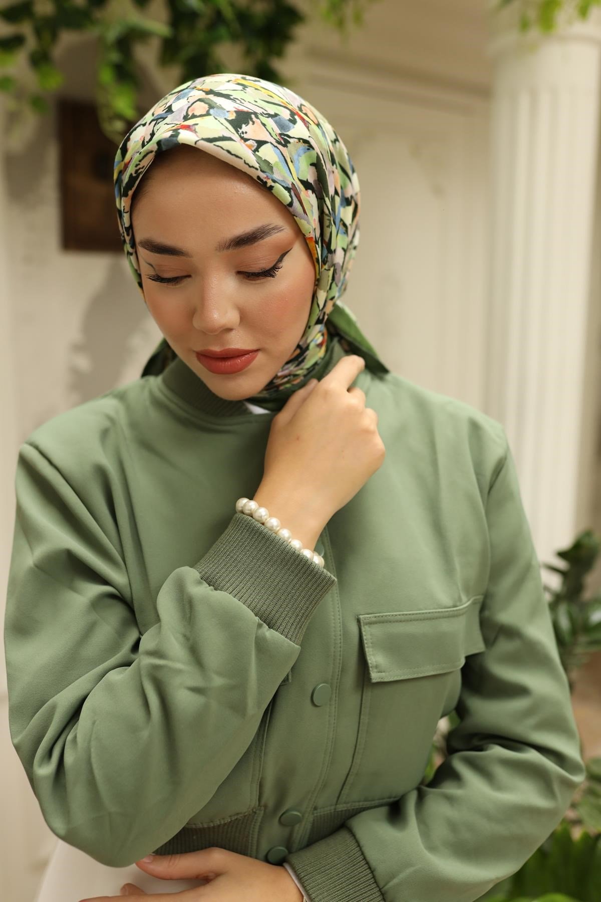 Silk Home Organik Pamuk İpek Eşarp 79012-13