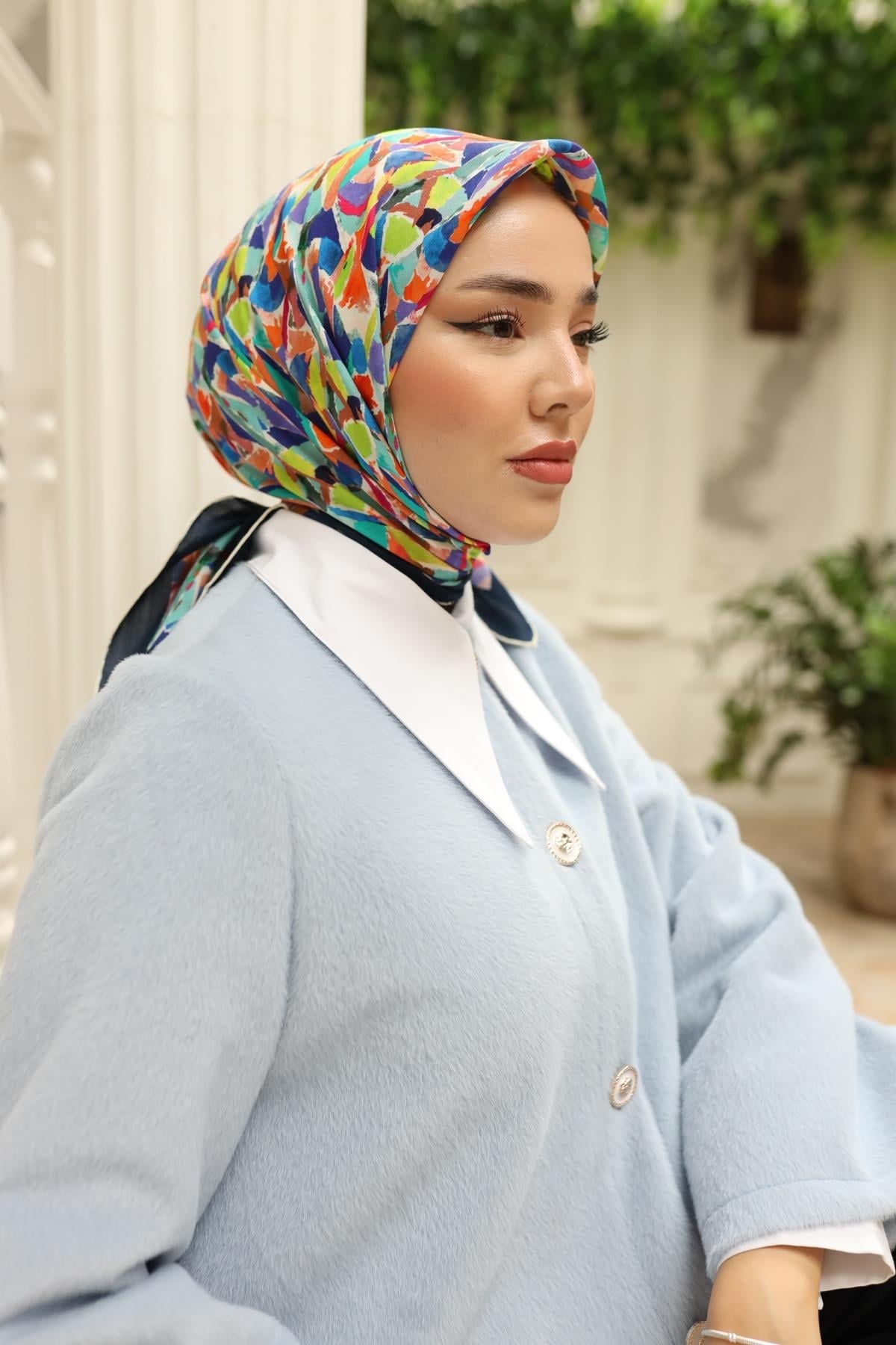 Silk Home Organik Pamuk İpek Eşarp 79012-08