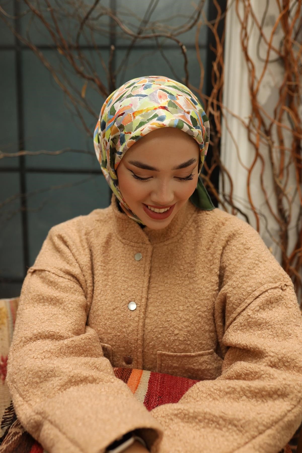 Silk Home Organik Pamuk İpek Eşarp 79012-12
