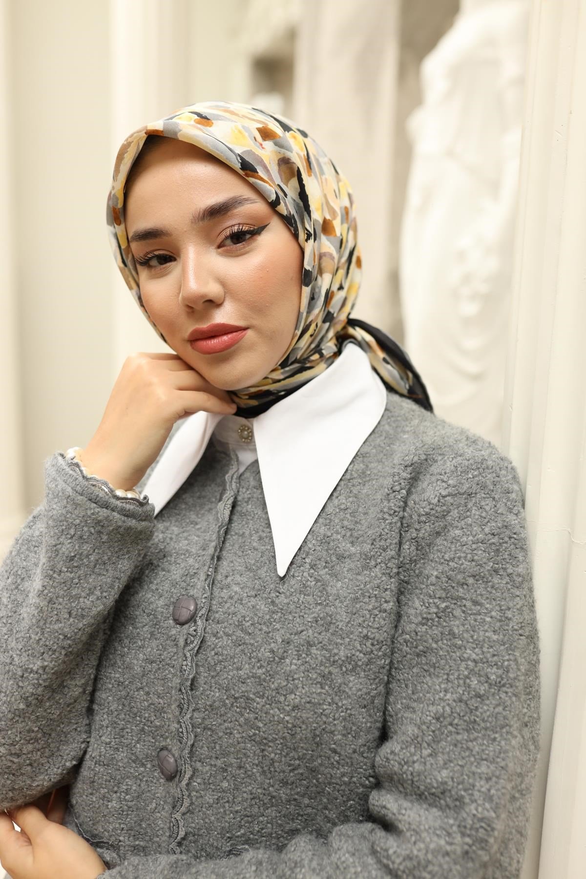 Silk Home Organik Pamuk İpek Eşarp 79012-07
