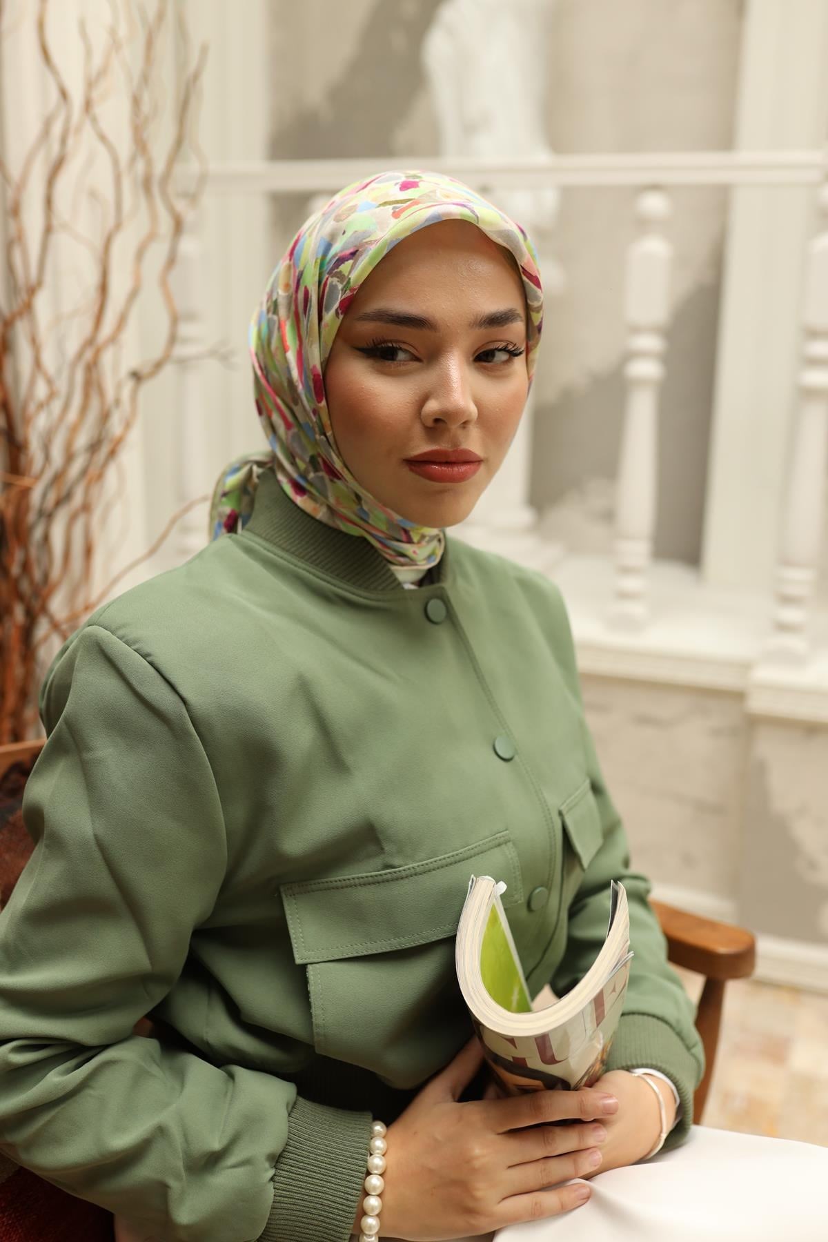 Silk Home Organik Pamuk İpek Eşarp 79012-16