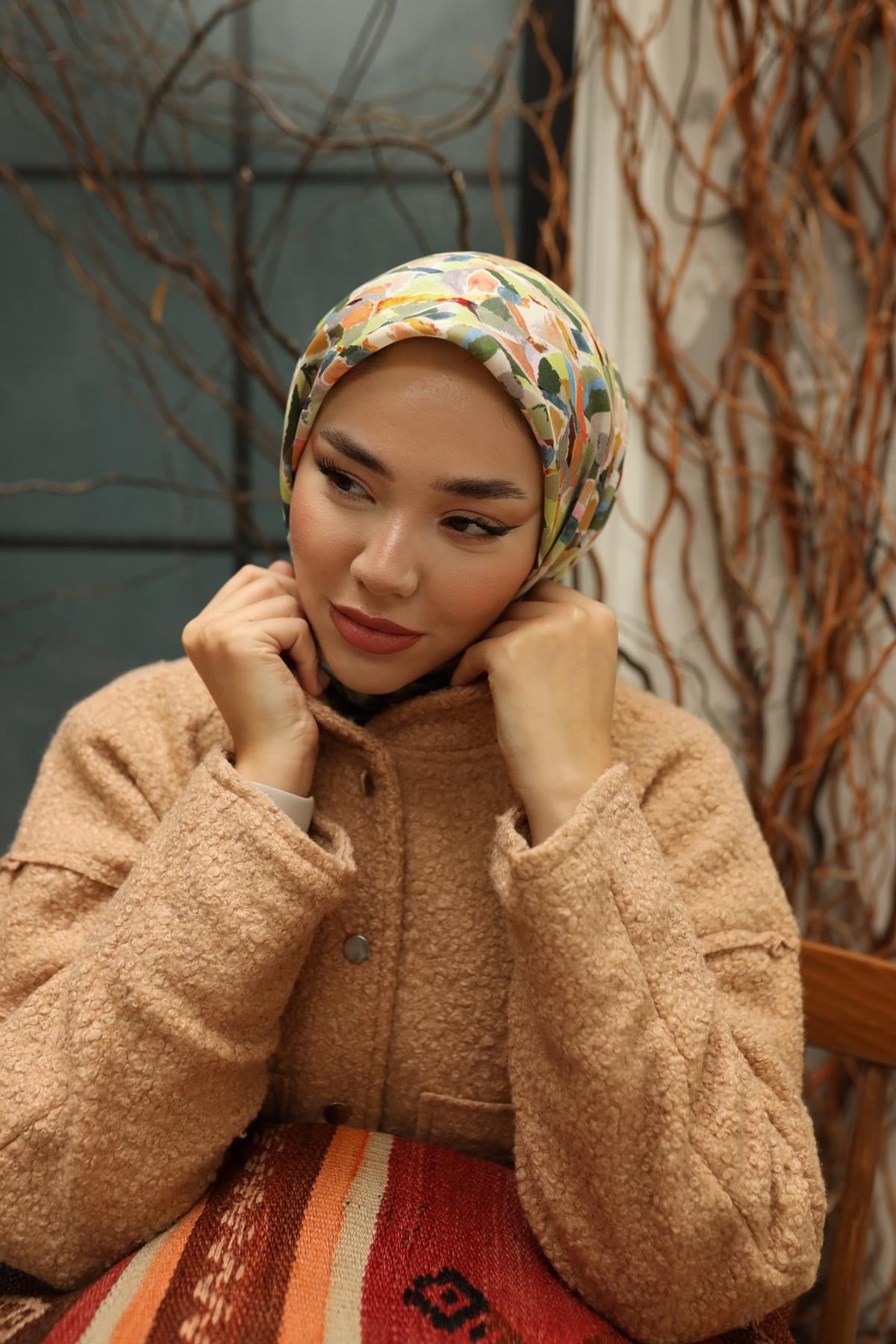 Silk Home Organik Pamuk İpek Eşarp 79012-12