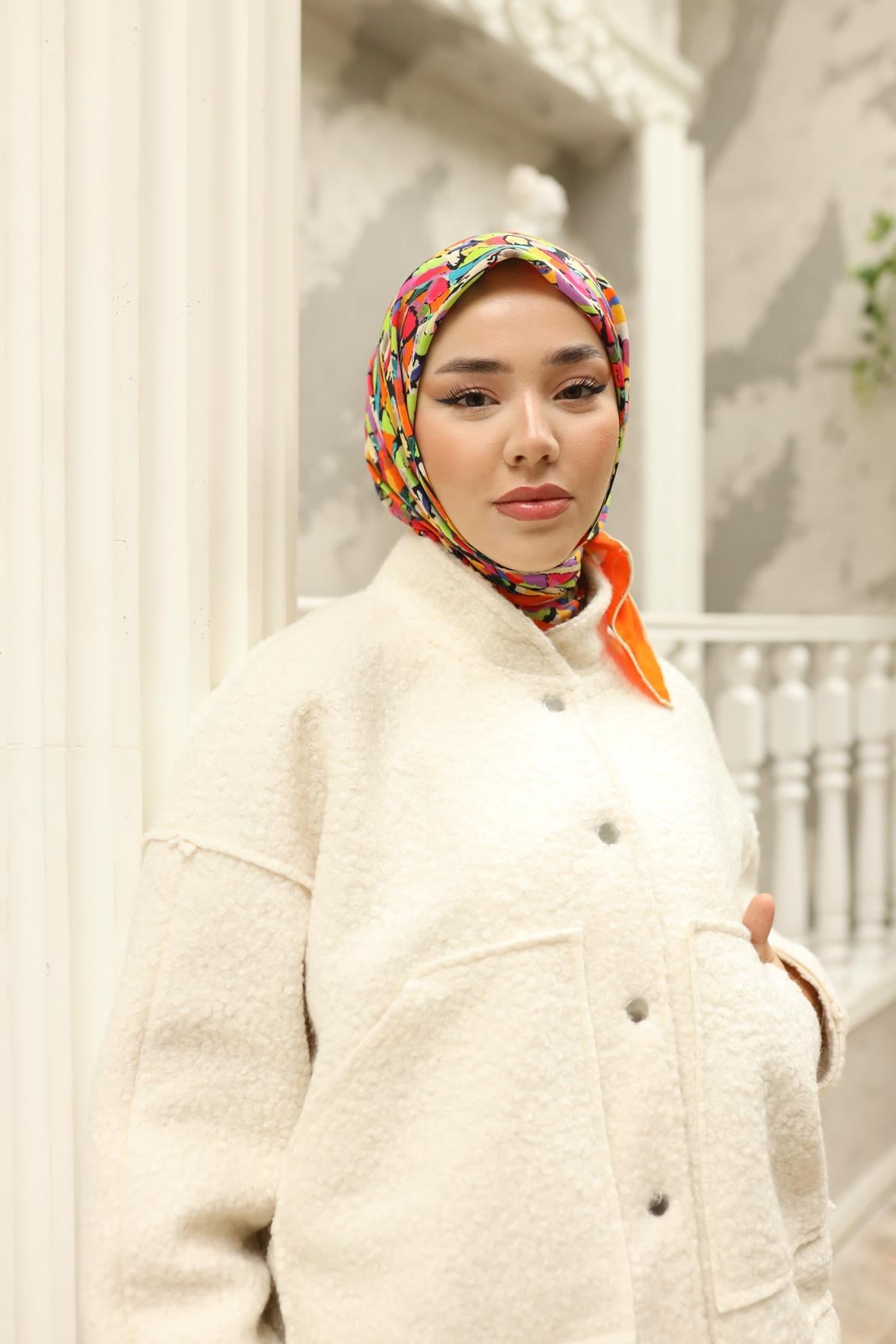 Silk Home Organik Pamuk İpek Eşarp 79012-04