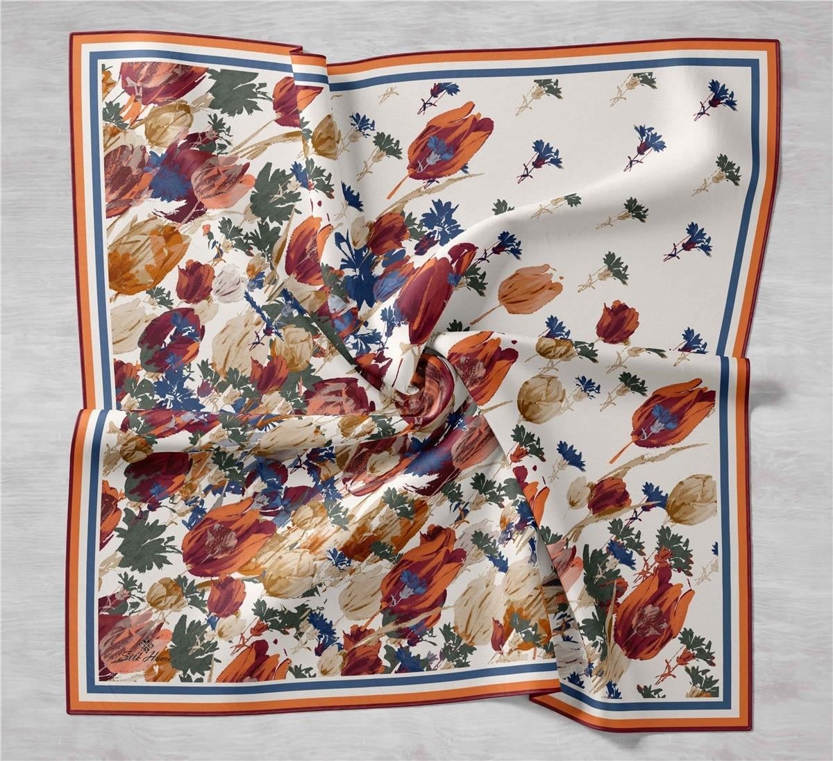 Silk Home Sura (Saten) İpek Eşarp 11395-S09