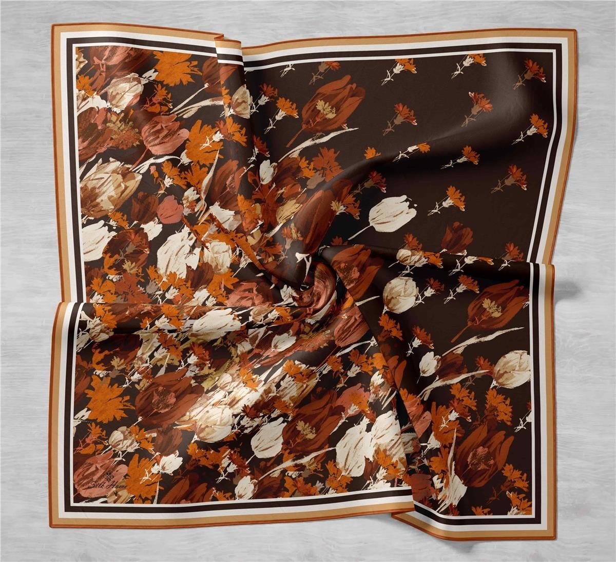 Silk Home Sura (Saten) İpek Eşarp 11395-S05