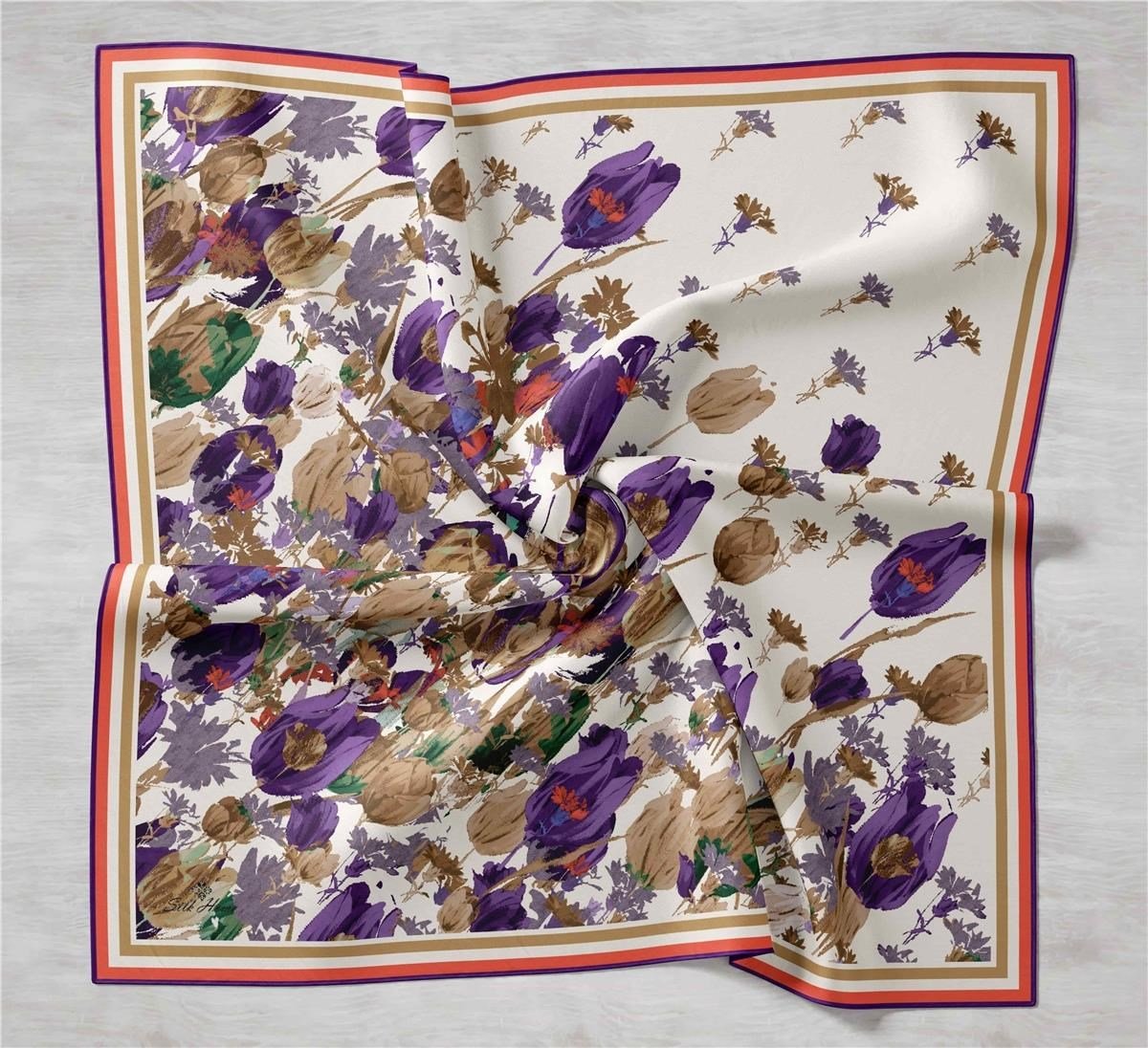 Silk Home Sura (Saten) İpek Eşarp 11395-S03