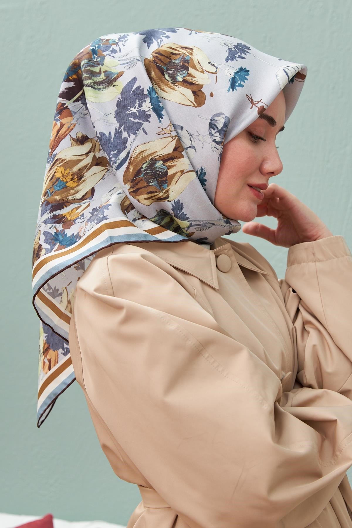 Silk Home Sura (Saten) İpek Eşarp 11395-S04