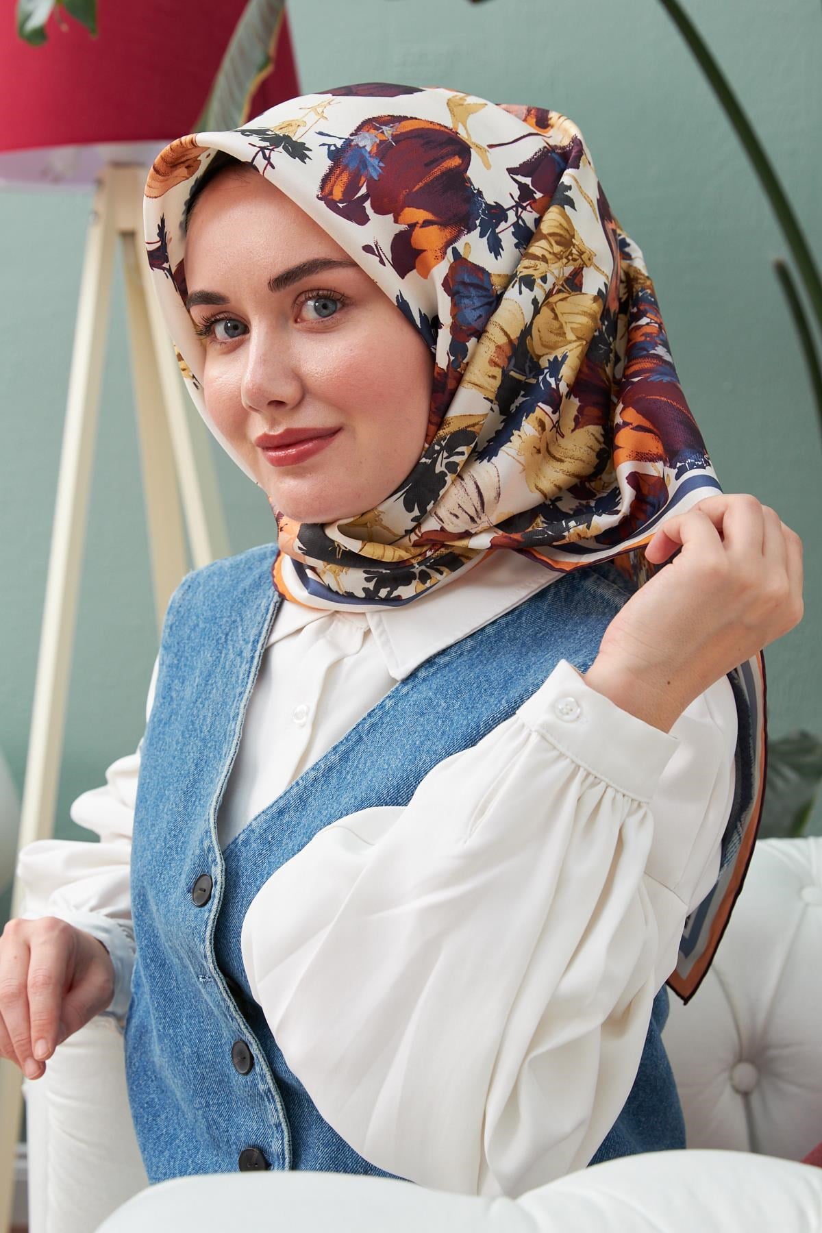 Silk Home Sura (Saten) İpek Eşarp 11395-S09