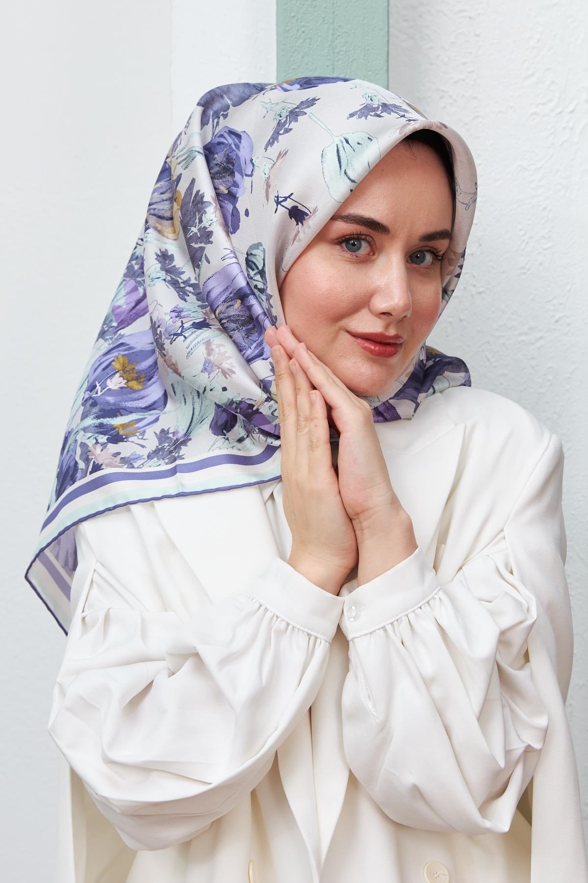 Silk Home Sura (Saten) İpek Eşarp 11395-S01
