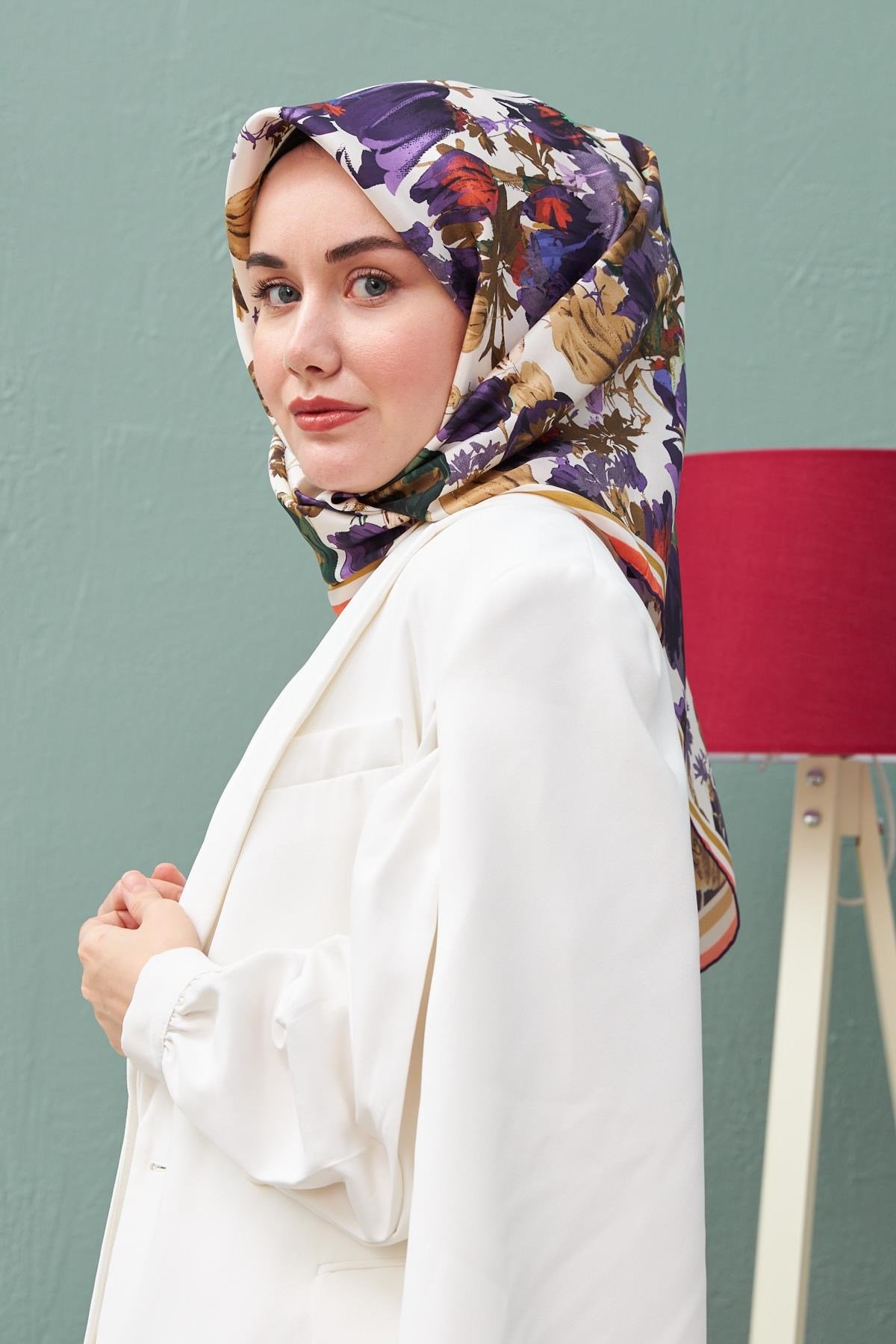 Silk Home Sura (Saten) İpek Eşarp 11395-S03