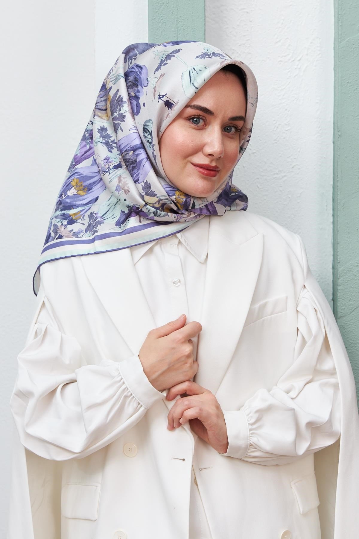 Silk Home Sura (Saten) İpek Eşarp 11395-S01