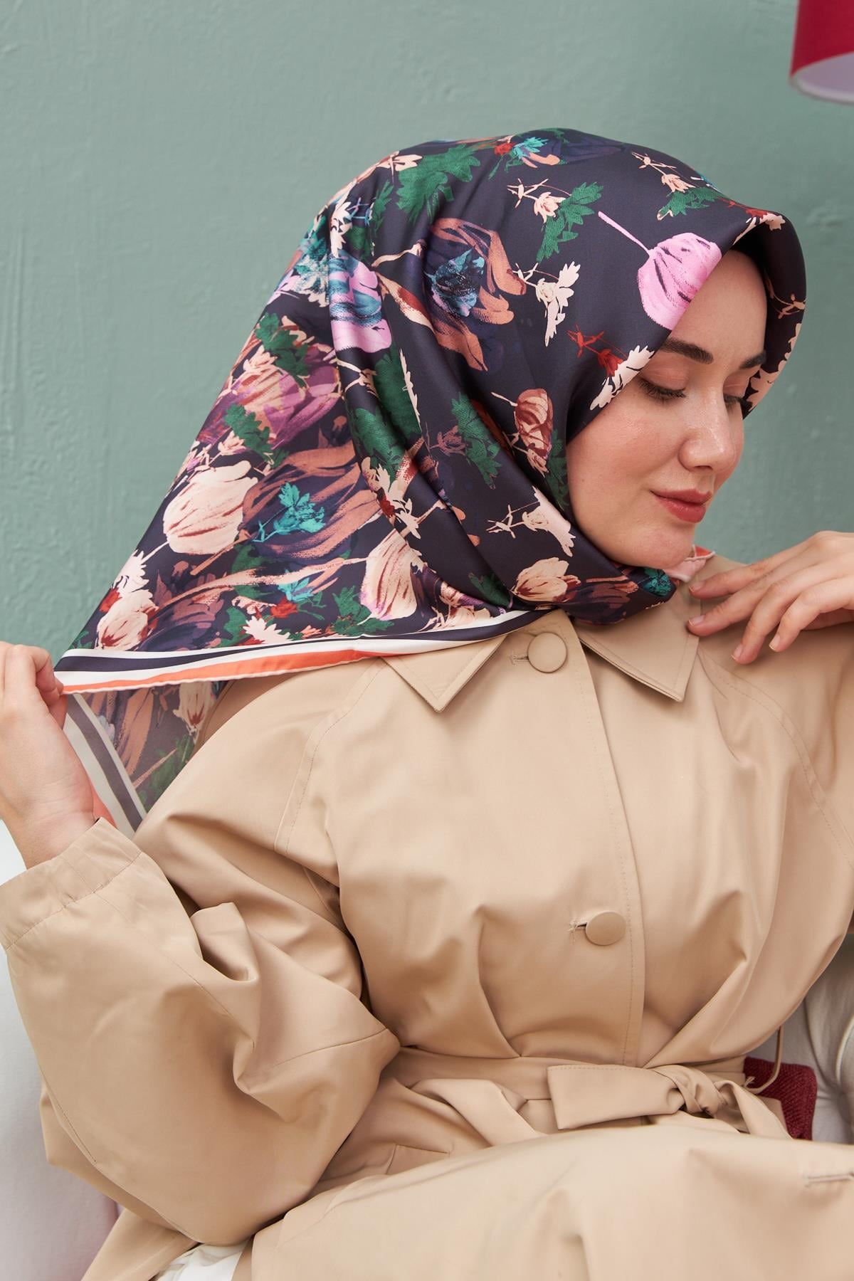 Silk Home Sura (Saten) İpek Eşarp 11395-S11