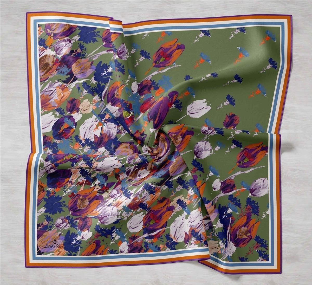 Silk Home Sura (Saten) İpek Eşarp 11395-S13