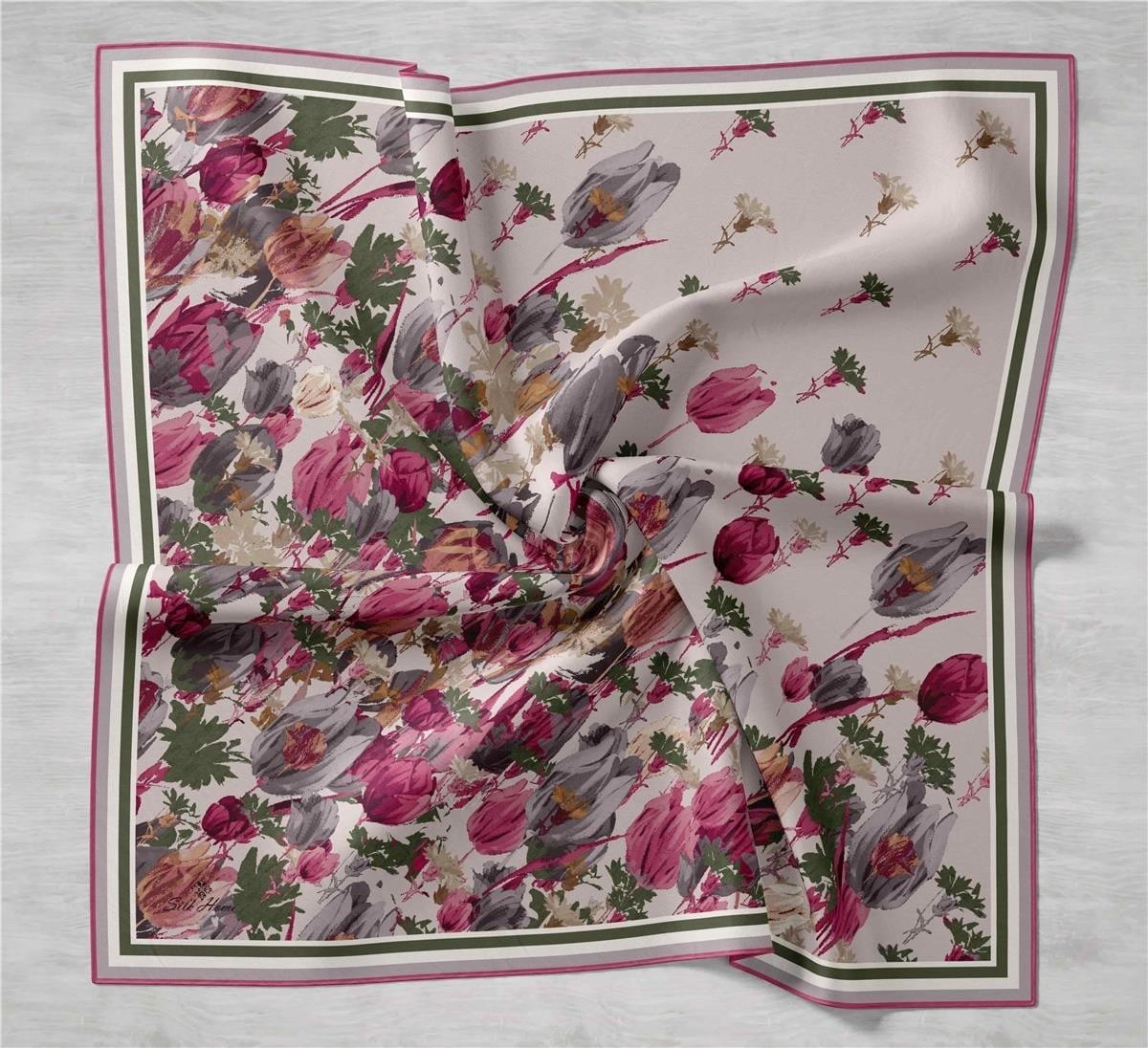 Silk Home Sura (Saten) İpek Eşarp 11395-S21