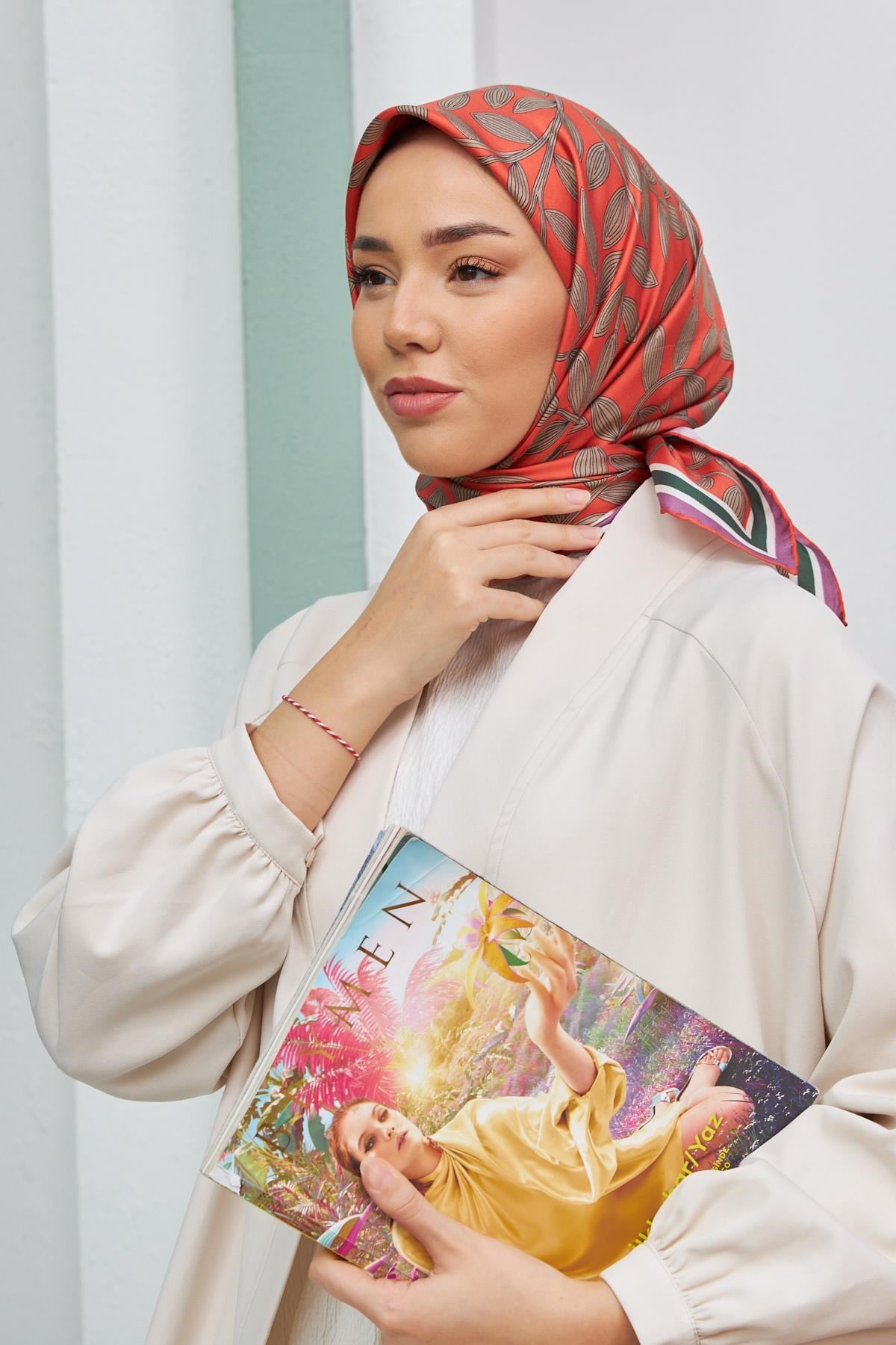 Silk Home Sura (Saten) İpek Eşarp 11397-S23