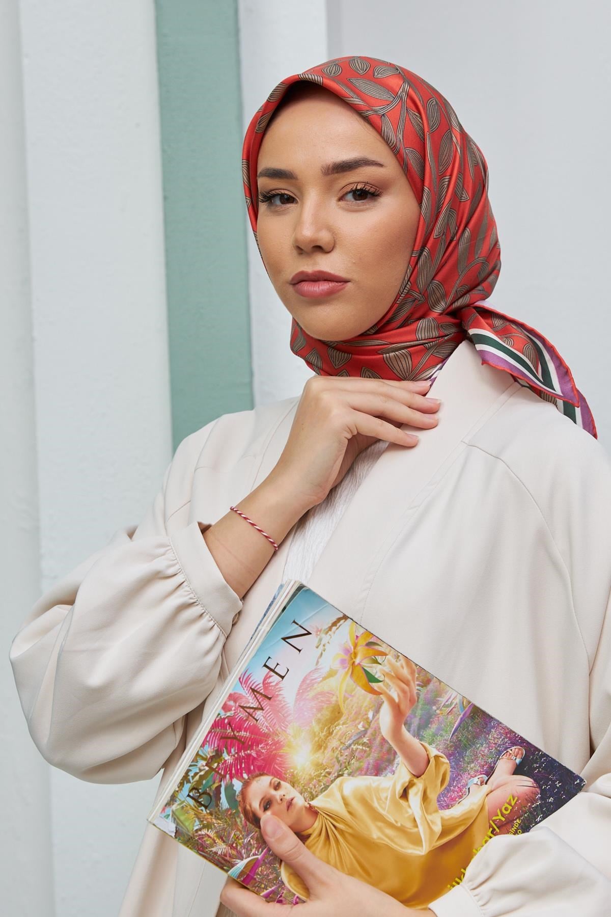Silk Home Sura (Saten) İpek Eşarp 11397-S23