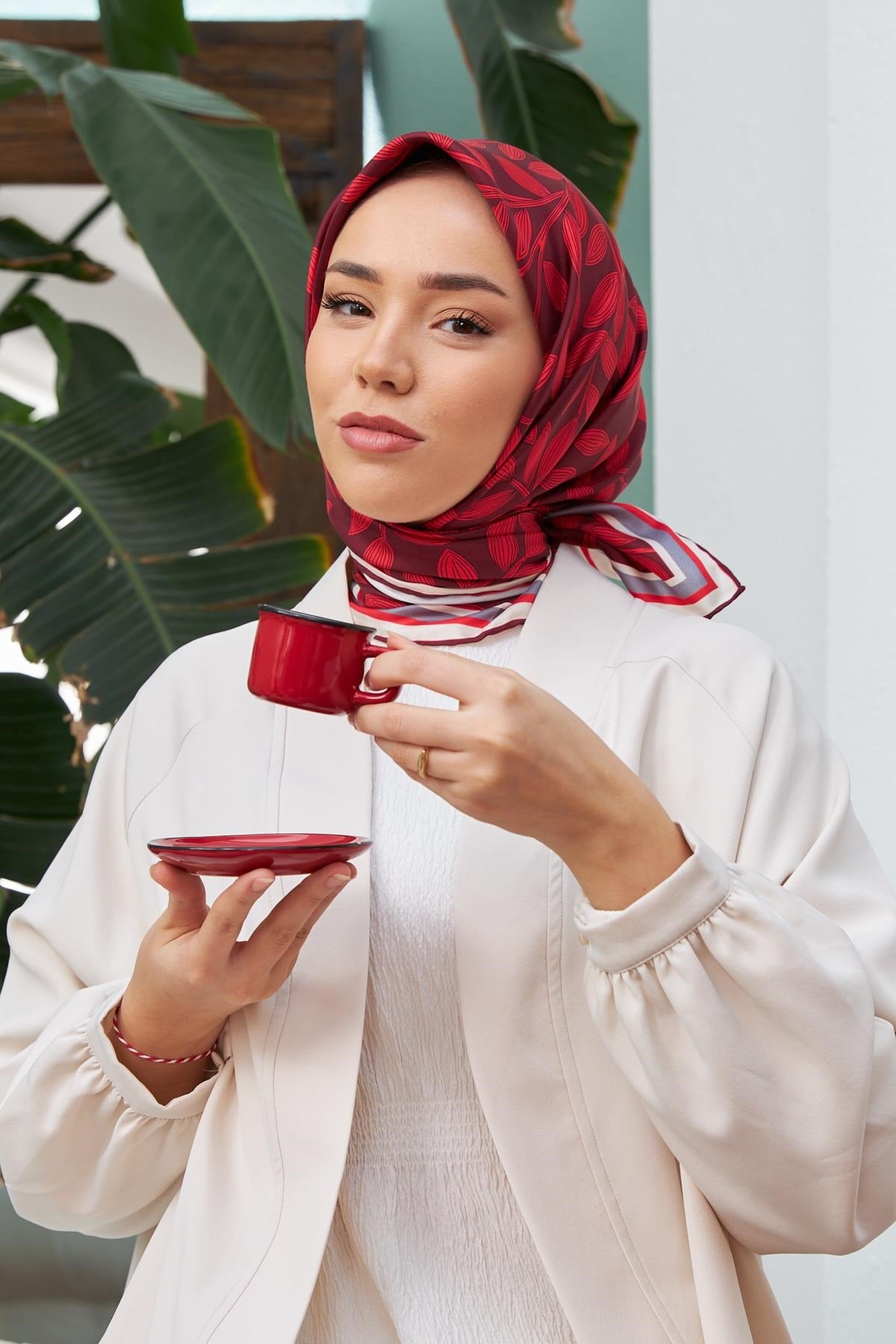 Silk Home Sura (Saten) İpek Eşarp 11397-S28