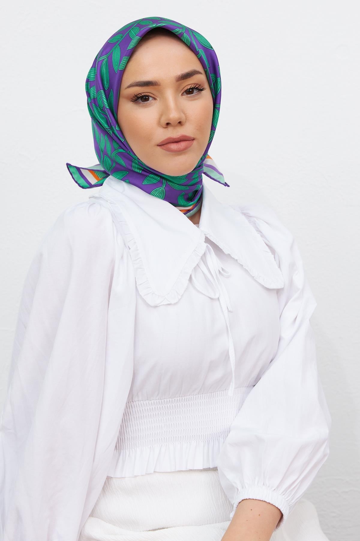 Silk Home Sura (Saten) İpek Eşarp 11397-S38