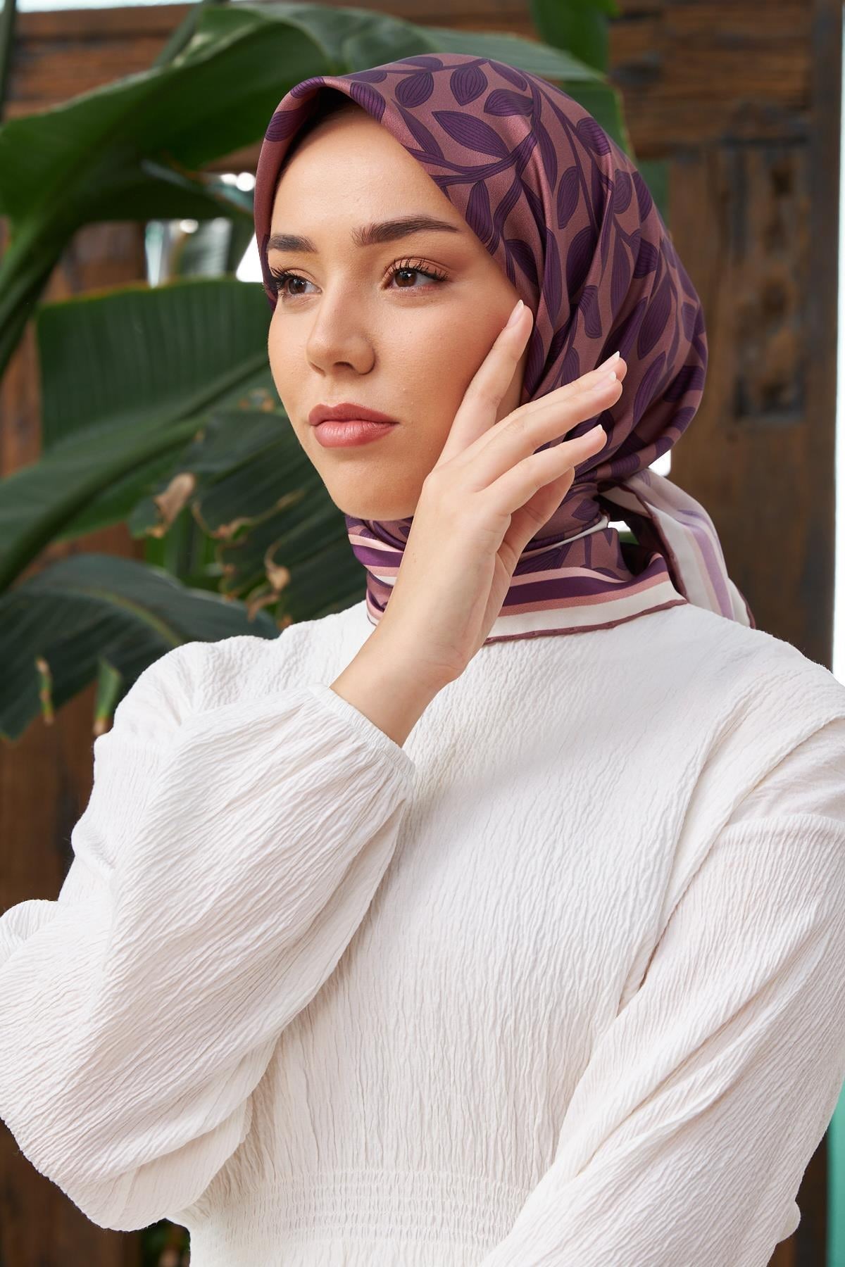 Silk Home Sura (Saten) İpek Eşarp 11397-S32