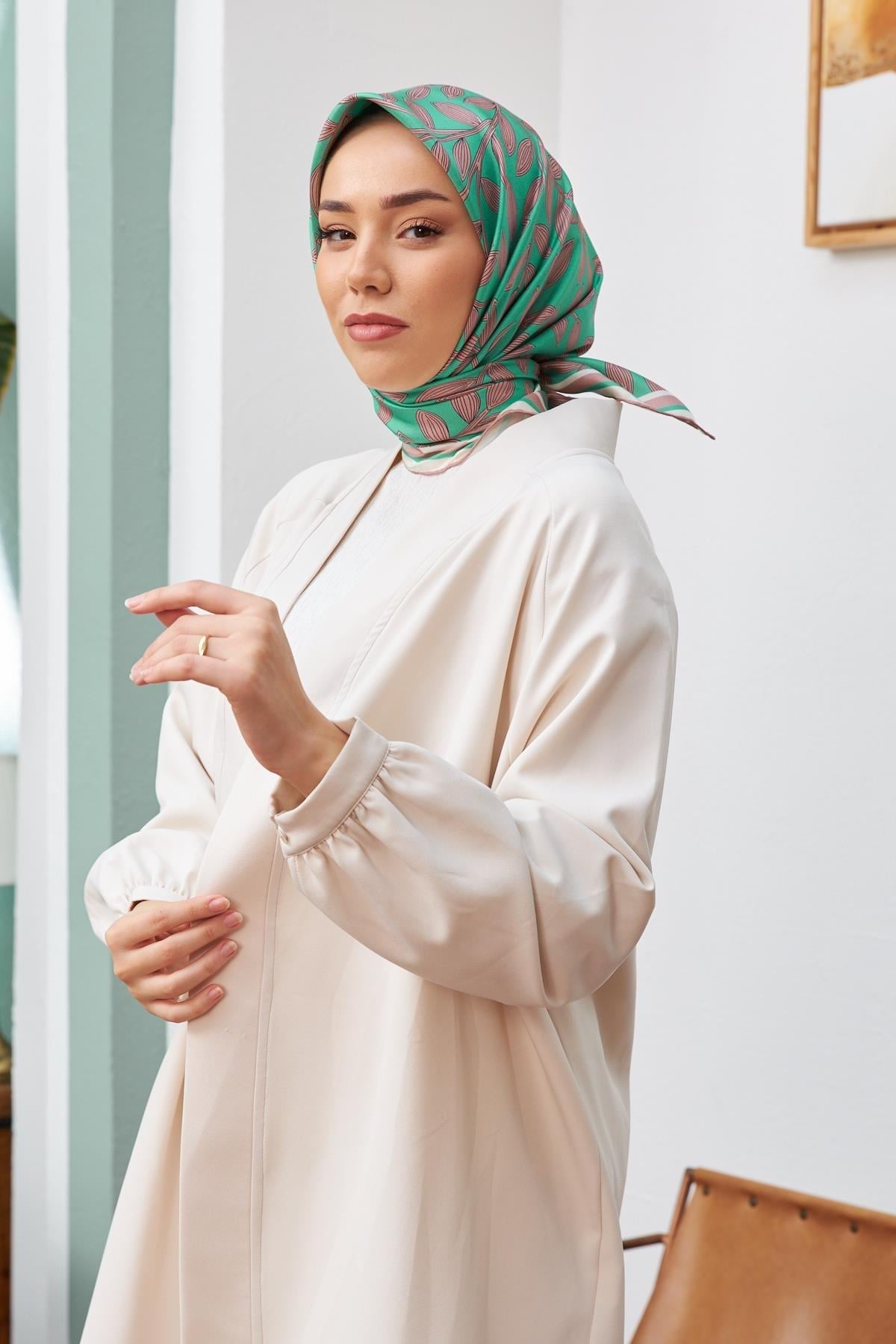 Silk Home Sura (Saten) İpek Eşarp 11397-S34