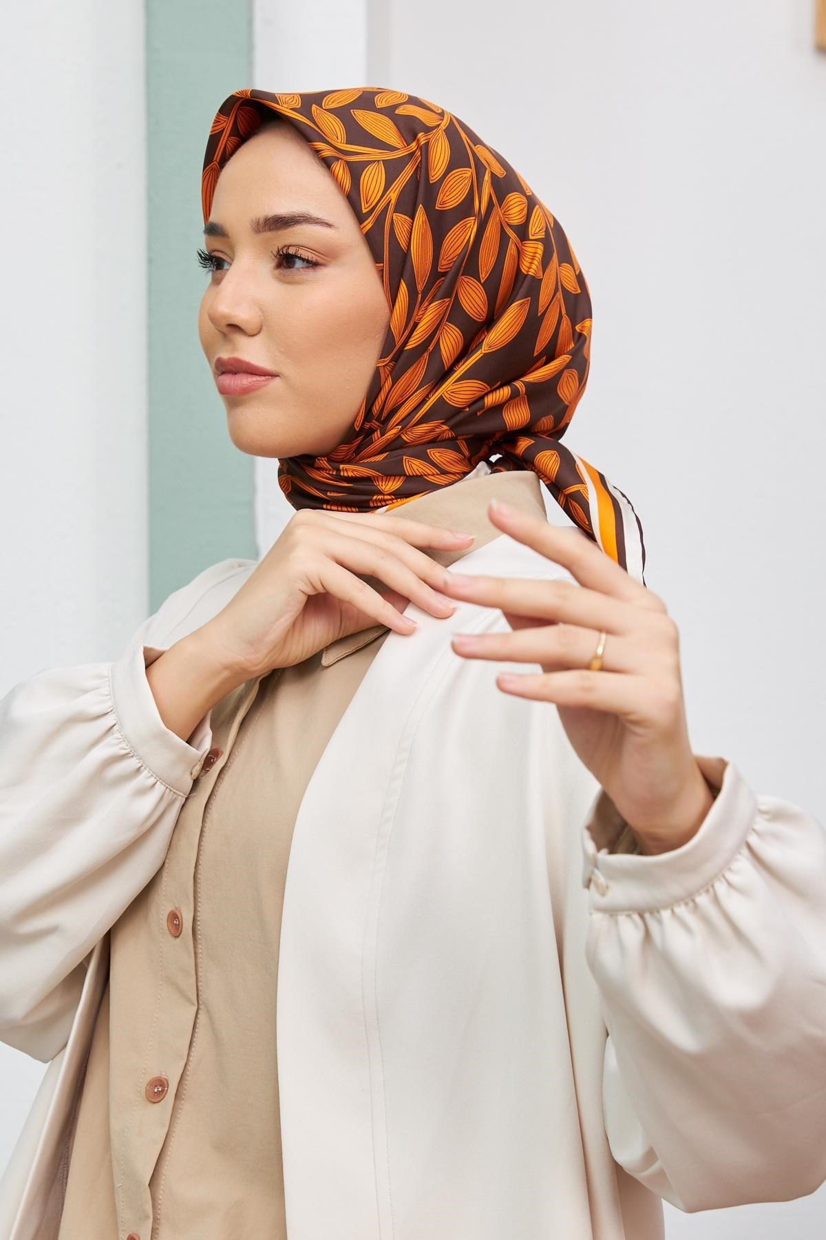 Silk Home Sura (Saten) İpek Eşarp 11397-S48
