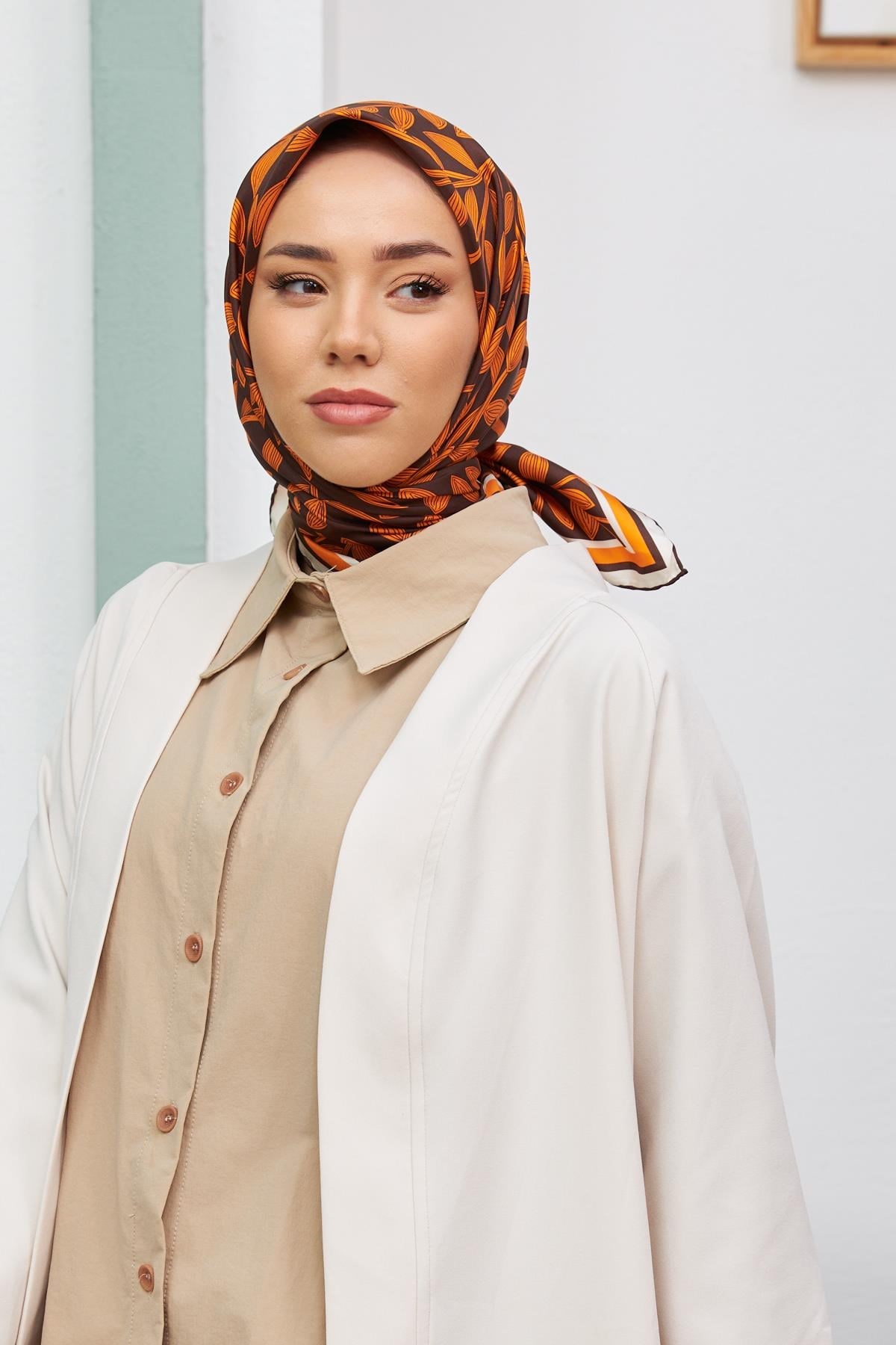 Silk Home Sura (Saten) İpek Eşarp 11397-S48