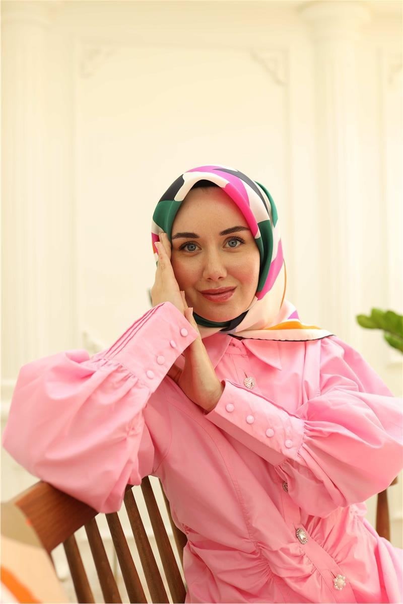 Silk Home Sura (Saten) İpek Eşarp 11398-S07