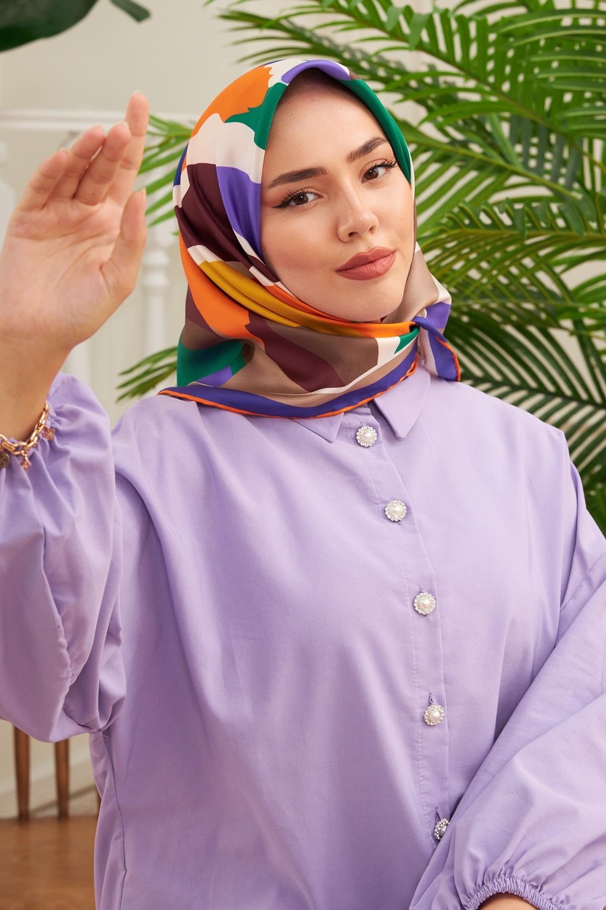 Silk Home Sura (Saten) İpek Eşarp 11398-S05