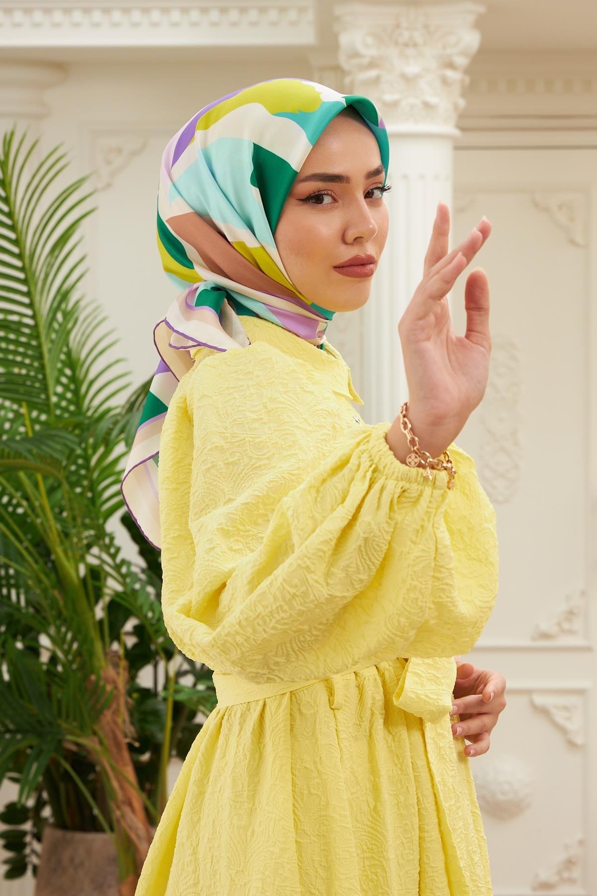 Silk Home Sura (Saten) İpek Eşarp 11398-S15