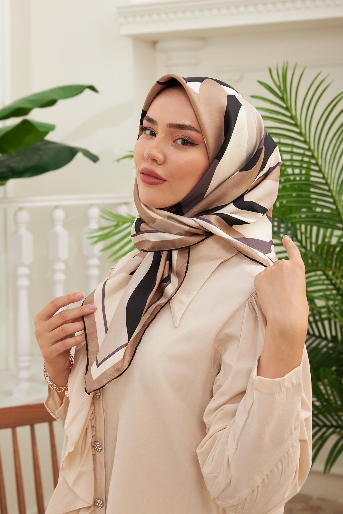 Silk Home Sura (Saten) İpek Eşarp 11398-S35