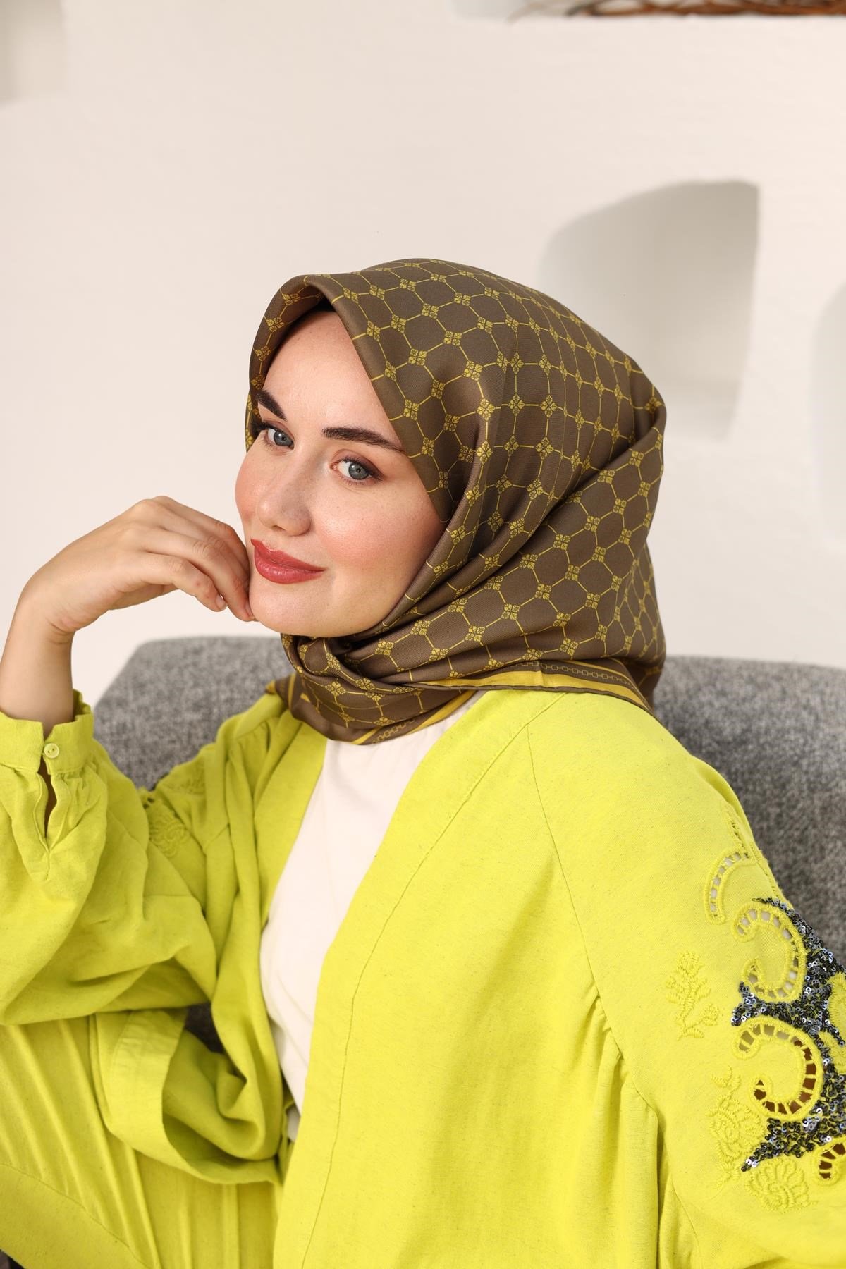 Silk Home Twill İpek Eşarp 11393-34