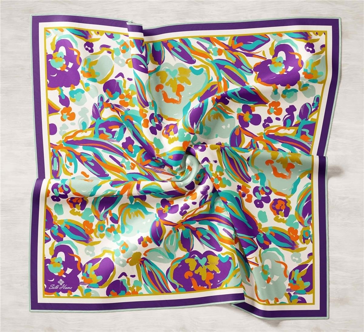 Silk Home Twill İpek Eşarp 11405-43
